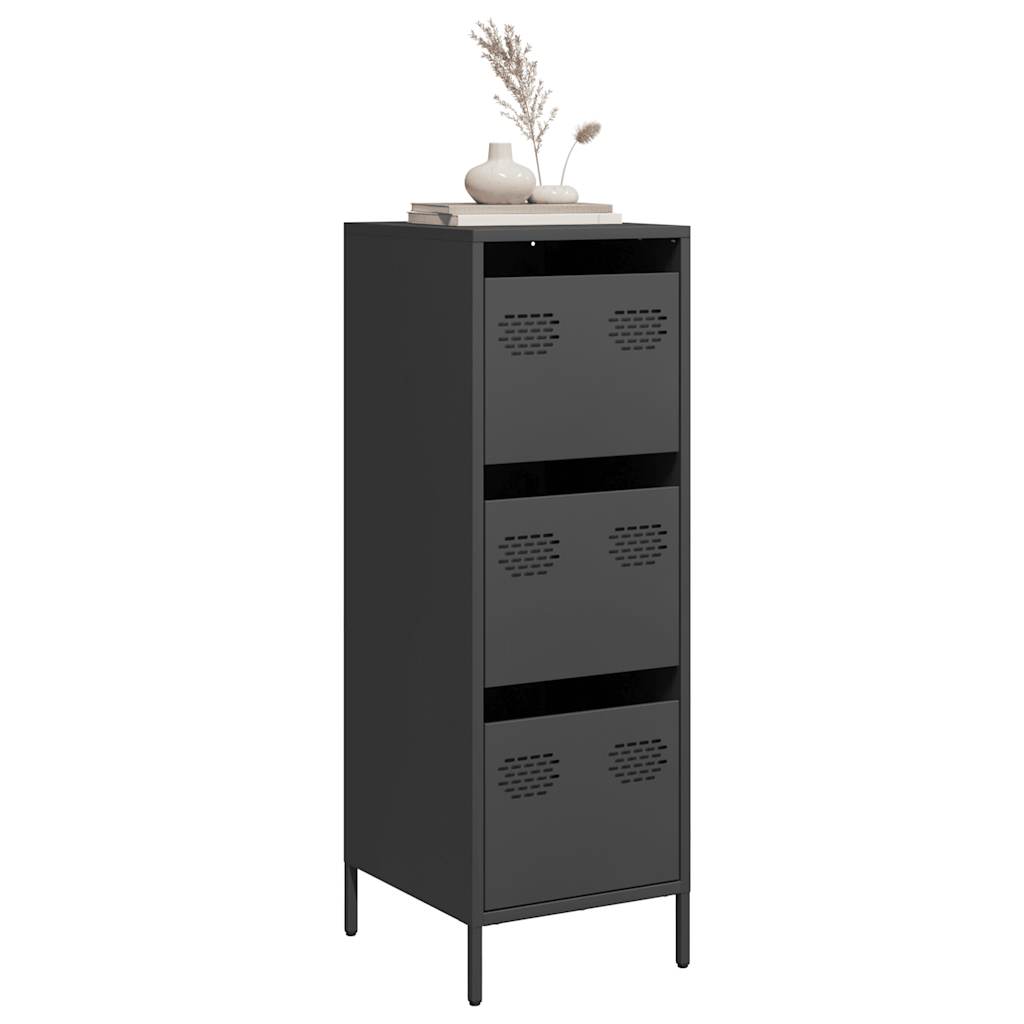 vidaXL Dulap înalt, negru, 39x35x103,5 cm, oțel vidaXL Dulap înalt, negru, 39x35x103,5 cm, oțel