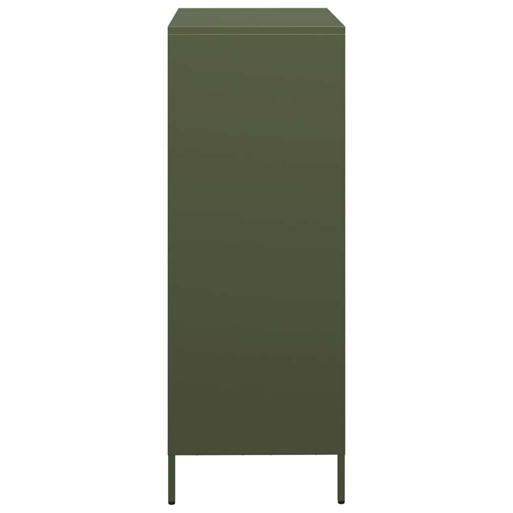 vidaXL Dulap înalt verde măslină 39x35x103,5 cm oțel vidaXL Dulap înalt verde măslină 39x35x103,5 cm oțel