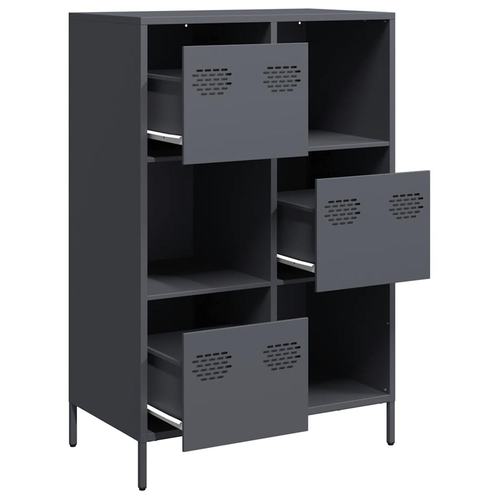 vidaXL Dulap înalt, antracit, 68x39x103,5 cm, oțel vidaXL Dulap înalt, antracit, 68x39x103,5 cm, oțel