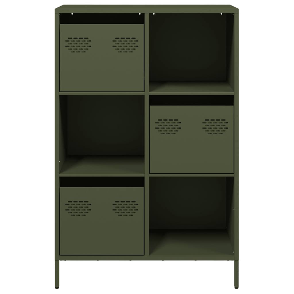 vidaXL Dulap înalt, verde măsliniu, 68x39x103,5 cm, oțel vidaXL Dulap înalt, verde măsliniu, 68x39x103,5 cm, oțel