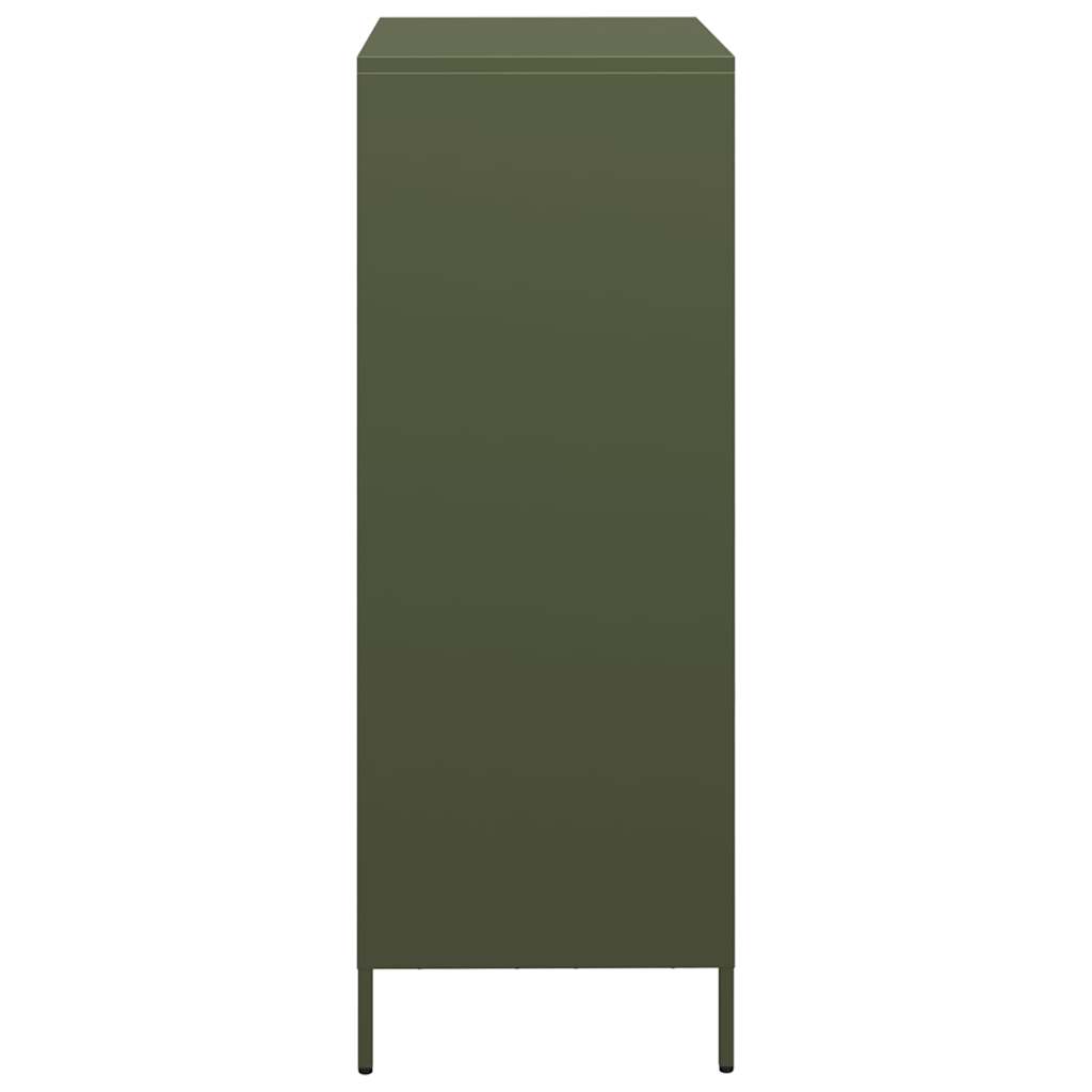 vidaXL Dulap înalt, verde măsliniu, 68x39x103,5 cm, oțel vidaXL Dulap înalt, verde măsliniu, 68x39x103,5 cm, oțel