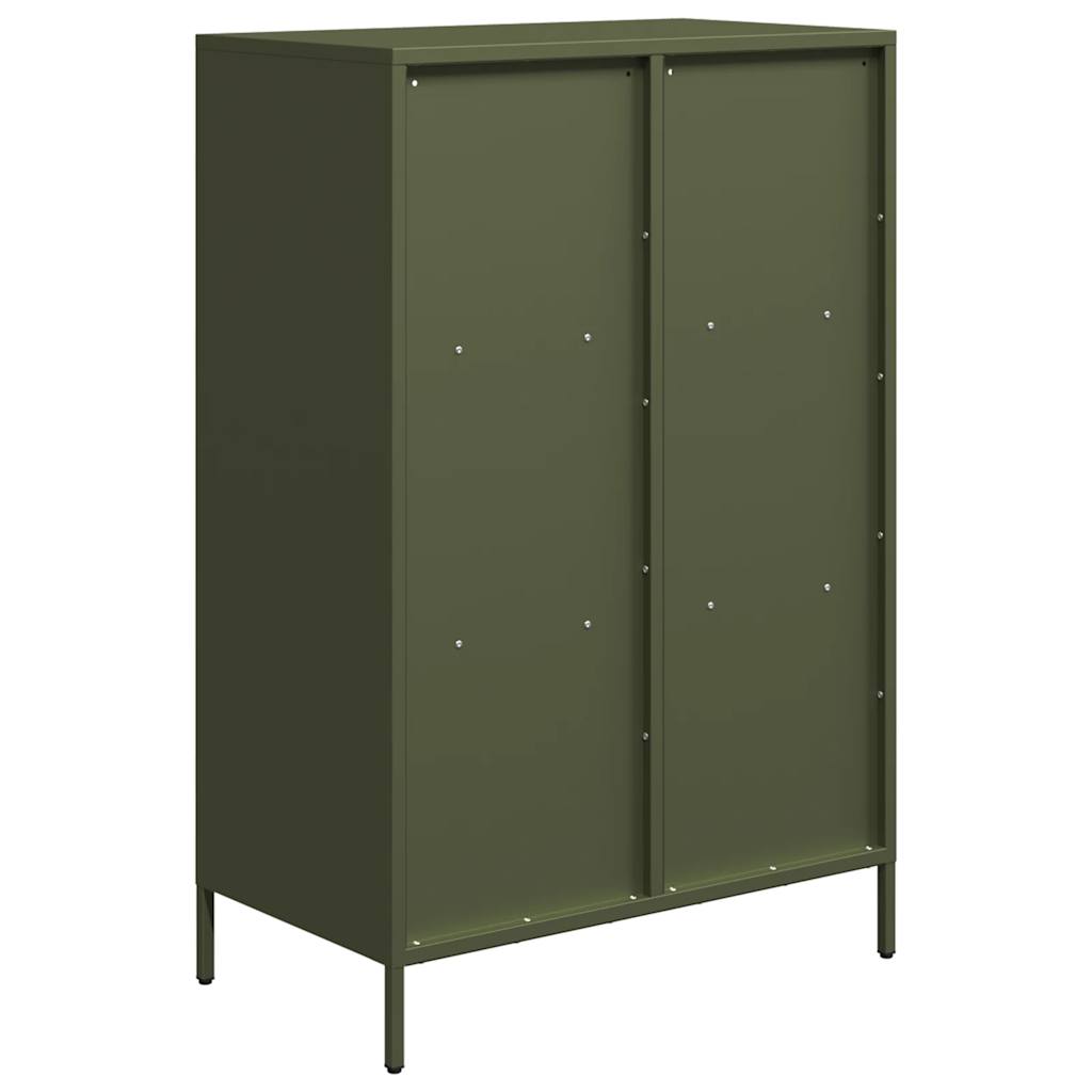 vidaXL Dulap înalt, verde măsliniu, 68x39x103,5 cm, oțel vidaXL Dulap înalt, verde măsliniu, 68x39x103,5 cm, oțel