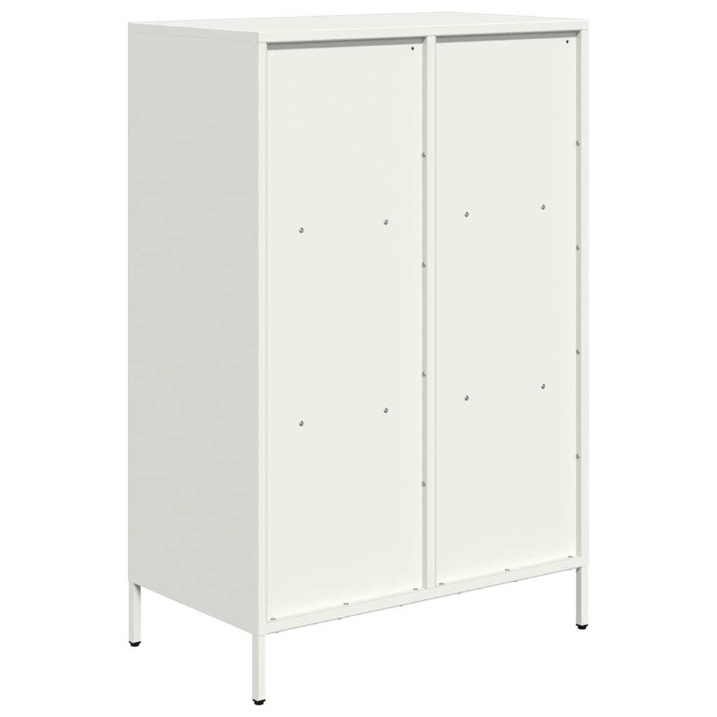vidaXL Dulap înalt, alb, 68x39x103,5 cm, oțel