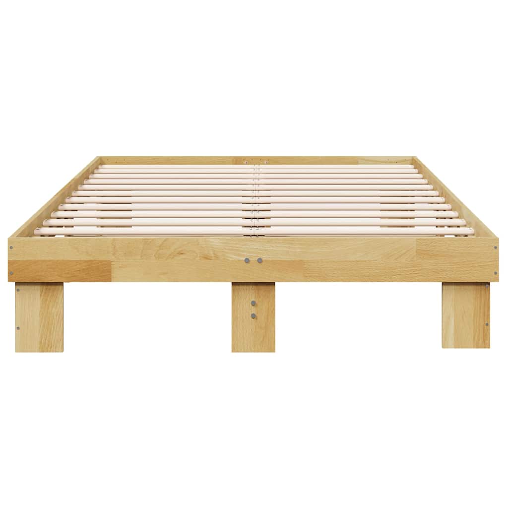 vidaXL Cadru de pat fără saltea 120x200 cm din lemn masiv de stejar vidaXL Cadru de pat fără saltea 120x200 cm din lemn masiv de stejar
