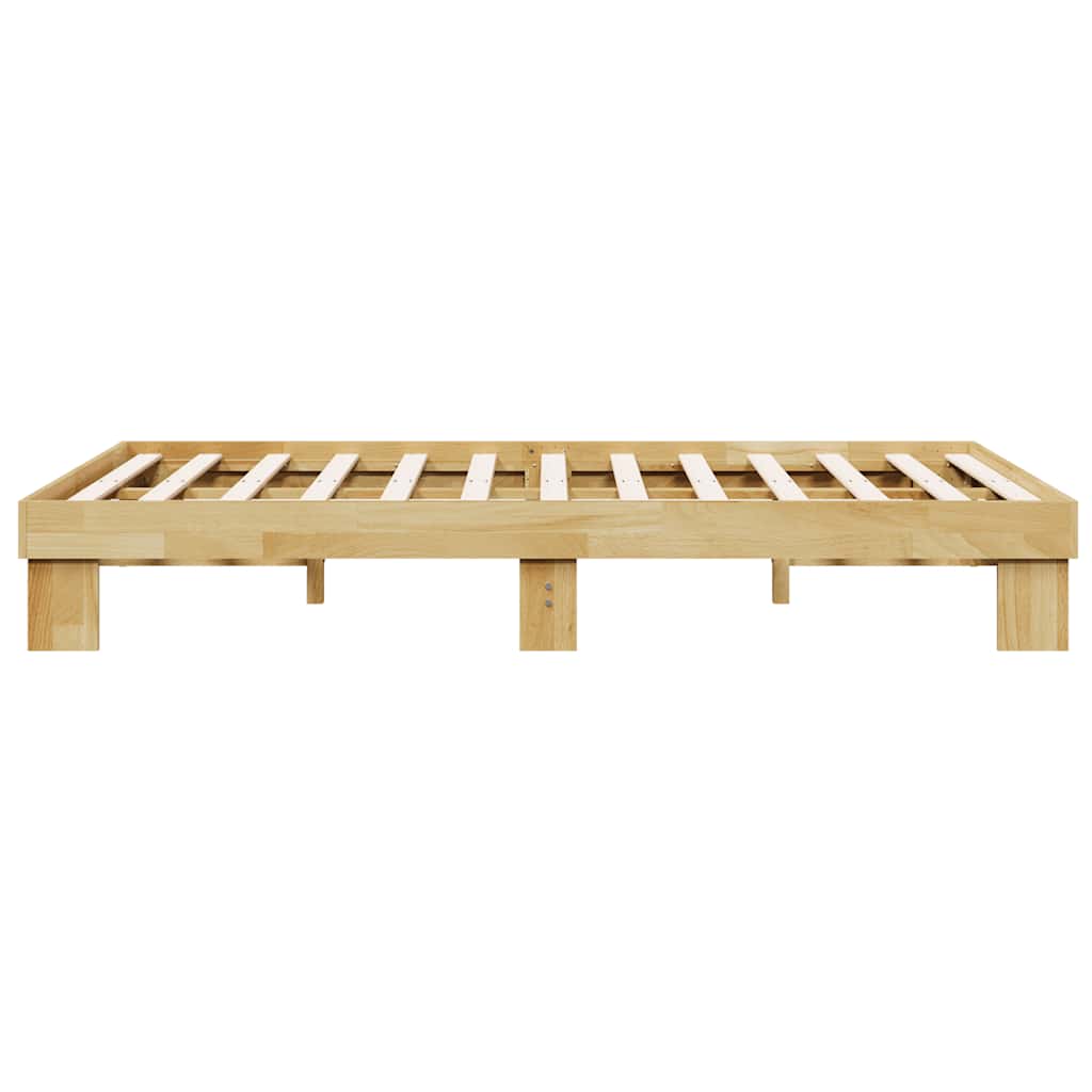 vidaXL Cadru de pat fără saltea 120x200 cm din lemn masiv de stejar vidaXL Cadru de pat fără saltea 120x200 cm din lemn masiv de stejar