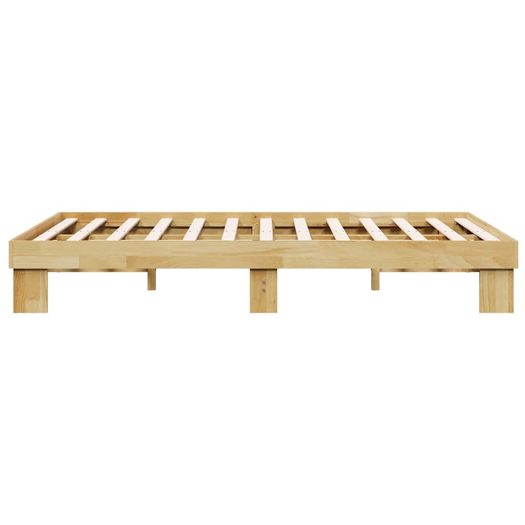 vidaXL Cadru de pat fără saltea 120x190 cm din lemn masiv de stejar vidaXL Cadru de pat fără saltea 120x190 cm din lemn masiv de stejar