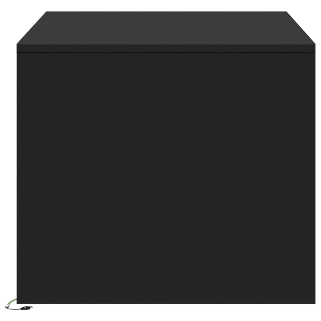 vidaXL Măsuță de cafea cu lumini LED, negru, lemn prelucrat vidaXL Măsuță de cafea cu lumini LED, negru, lemn prelucrat