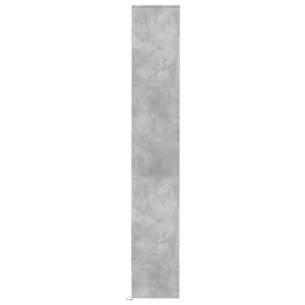 vidaXL Dulap cu LED, gri beton, 36x32,5x200 cm, lemn prelucrat vidaXL Dulap cu LED, gri beton, 36x32,5x200 cm, lemn prelucrat