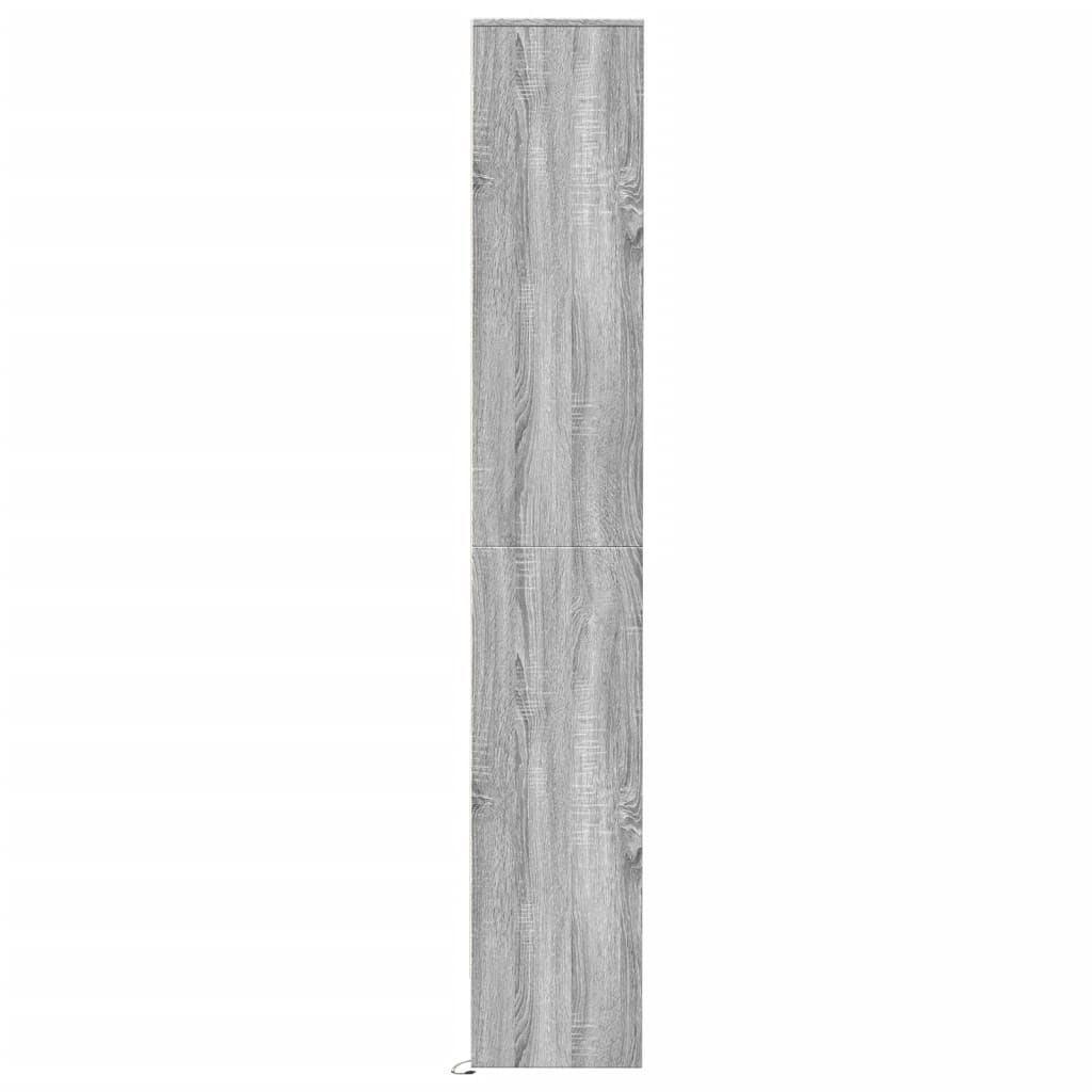 vidaXL Dulap cu LED, gri sonoma, 36x32,5x200 cm, lemn prelucrat vidaXL Dulap cu LED, gri sonoma, 36x32,5x200 cm, lemn prelucrat