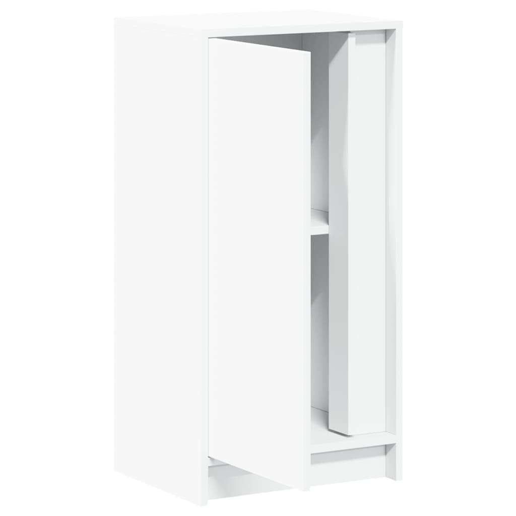 vidaXL Dulap cu LED, alb, 42,5x34x85 cm, lemn prelucrat vidaXL Dulap cu LED, alb, 42,5x34x85 cm, lemn prelucrat