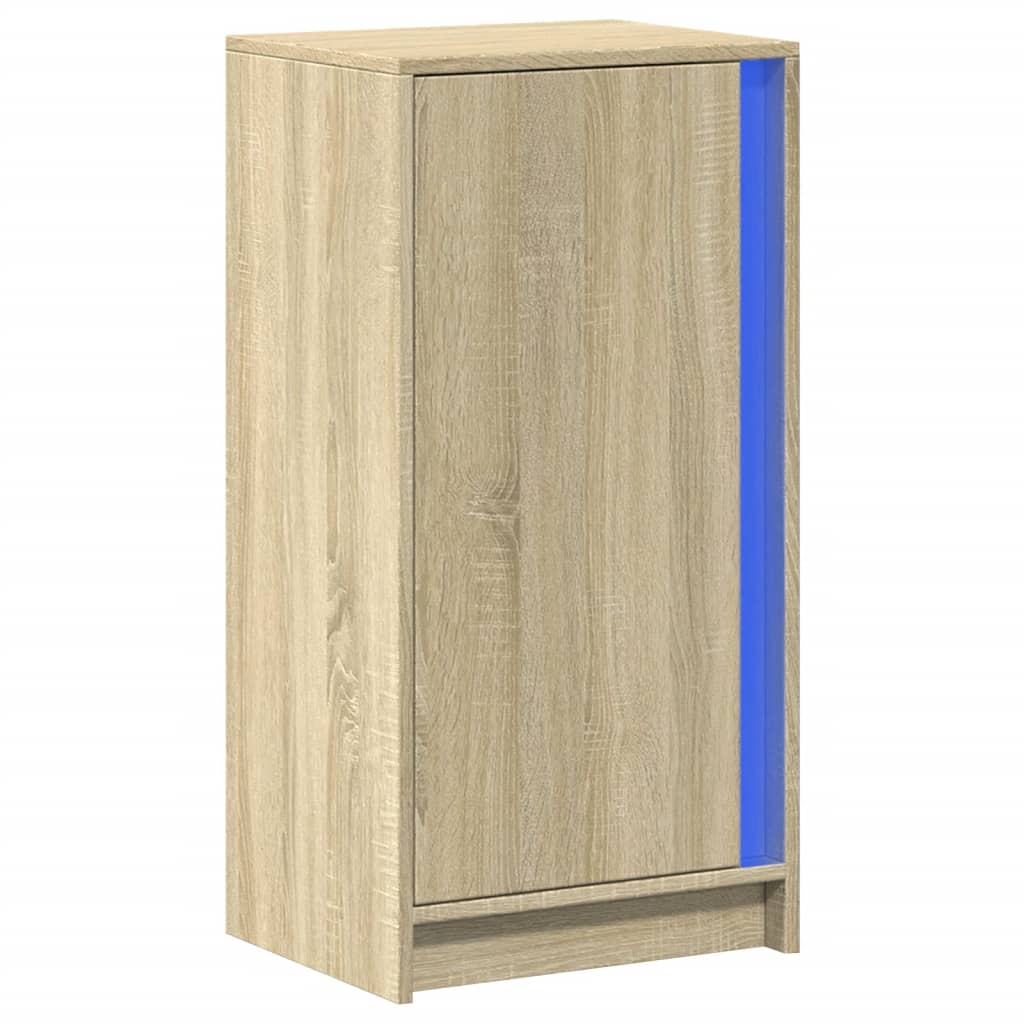 vidaXL Dulap cu LED, stejar sonoma, 42,5x34x85 cm, lemn prelucrat vidaXL Dulap cu LED, stejar sonoma, 42,5x34x85 cm, lemn prelucrat