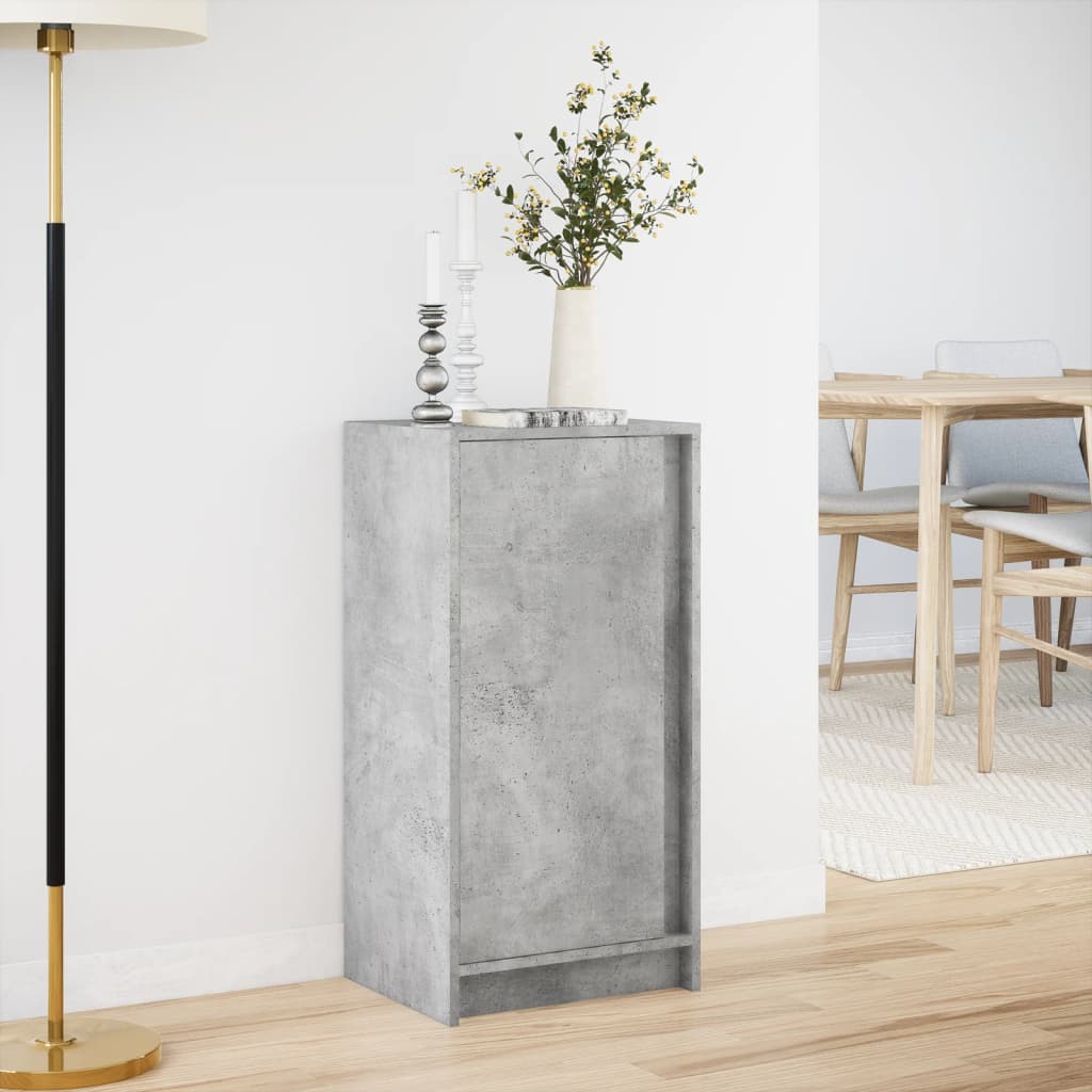 vidaXL Dulap cu LED, gri beton, 42,5x34x85 cm, lemn prelucrat vidaXL Dulap cu LED, gri beton, 42,5x34x85 cm, lemn prelucrat