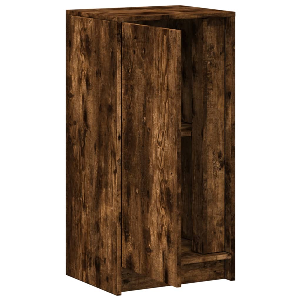 vidaXL Dulap cu LED, stejar fumuriu, 42,5x34x85 cm, lemn prelucrat vidaXL Dulap cu LED, stejar fumuriu, 42,5x34x85 cm, lemn prelucrat