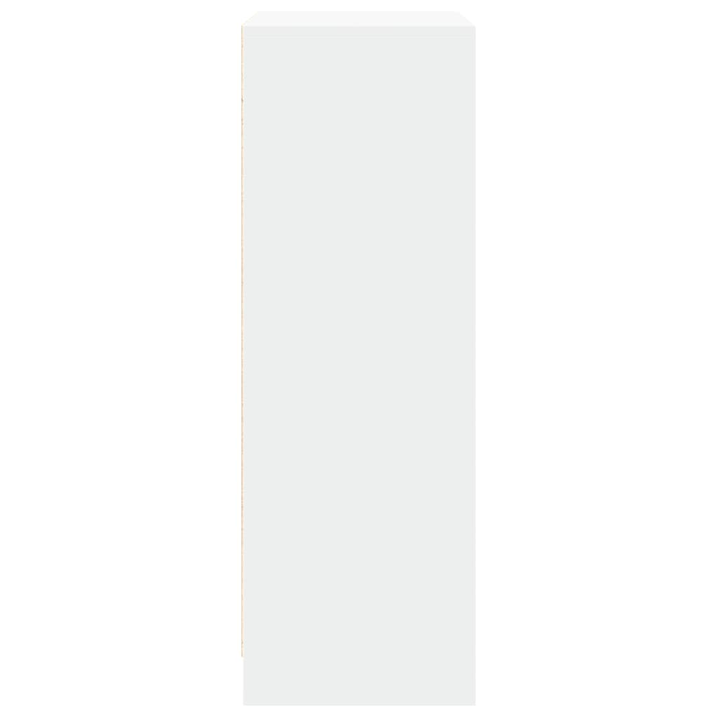vidaXL Dulap cu LED, alb, 77x34x100 cm, lemn prelucrat vidaXL Dulap cu LED, alb, 77x34x100 cm, lemn prelucrat