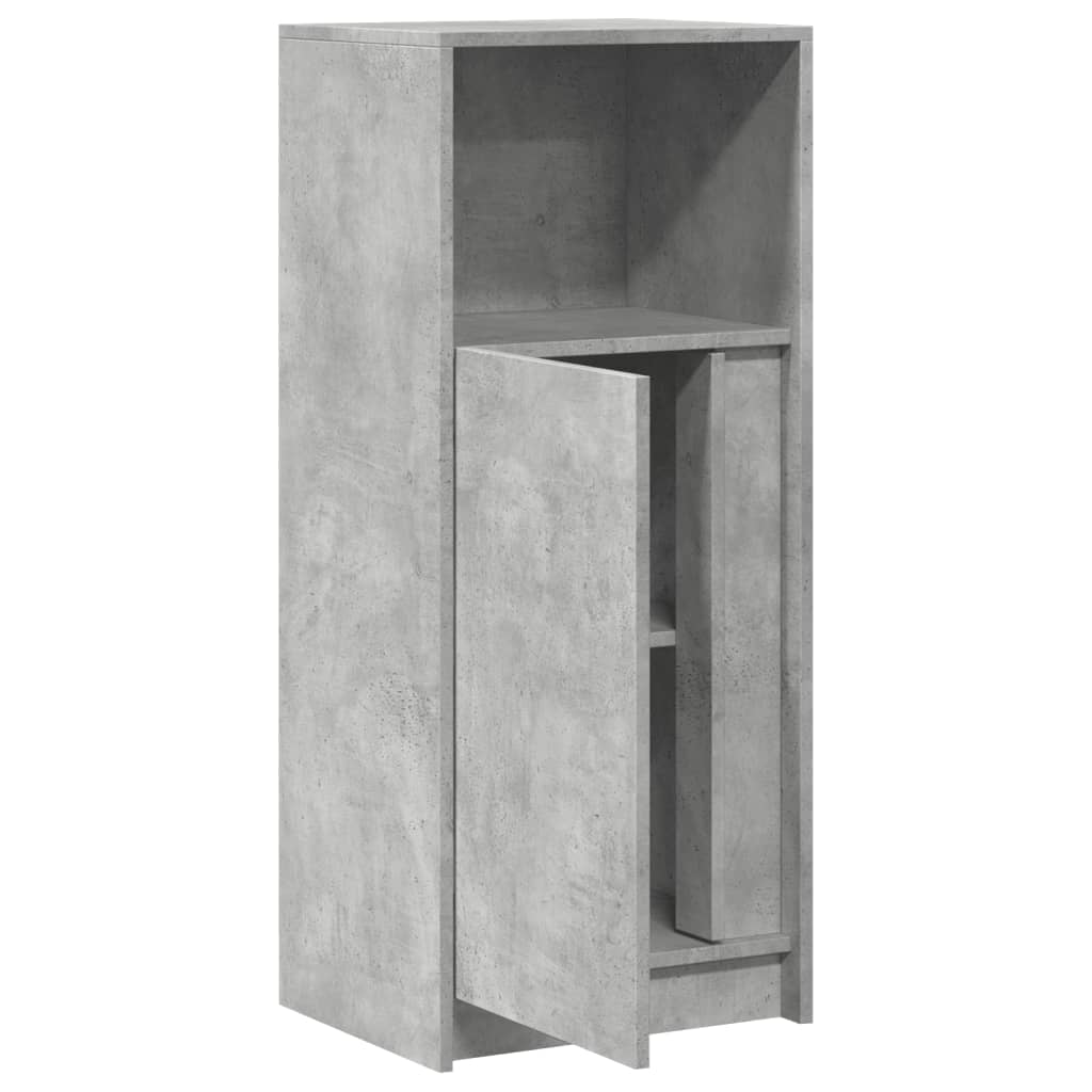 vidaXL Dulap cu LED, gri beton, 42,5x34x100 cm, lemn prelucrat