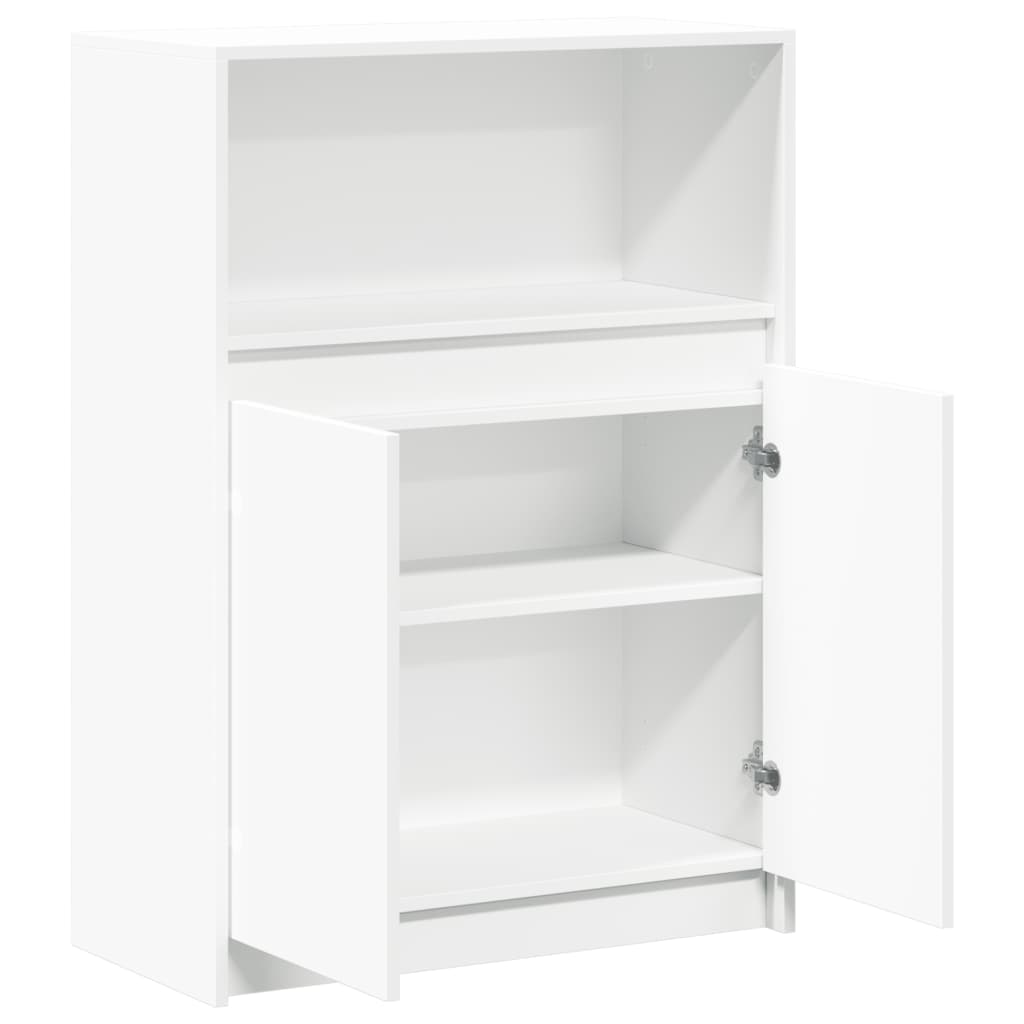 vidaXL Dulap cu LED, alb, 72x34x100 cm, lemn prelucrat vidaXL Dulap cu LED, alb, 72x34x100 cm, lemn prelucrat