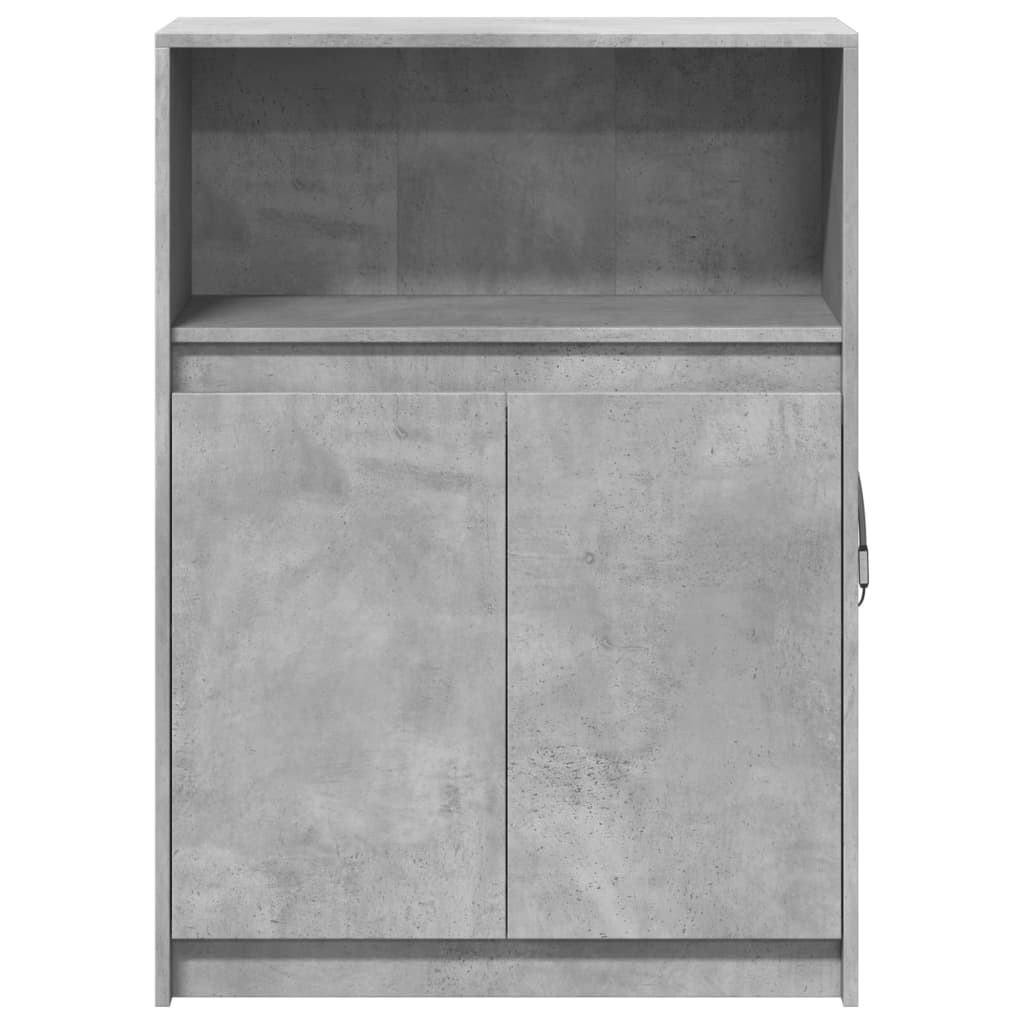 vidaXL Dulap cu LED, gri beton, 72x34x100 cm, lemn prelucrat vidaXL Dulap cu LED, gri beton, 72x34x100 cm, lemn prelucrat