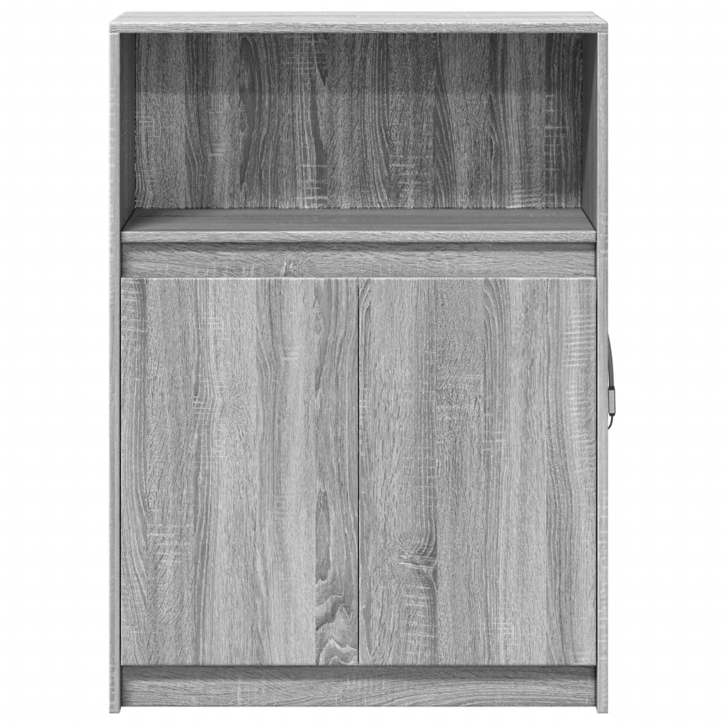 vidaXL Dulap cu LED, gri sonoma, 72x34x100 cm, lemn prelucrat vidaXL Dulap cu LED, gri sonoma, 72x34x100 cm, lemn prelucrat