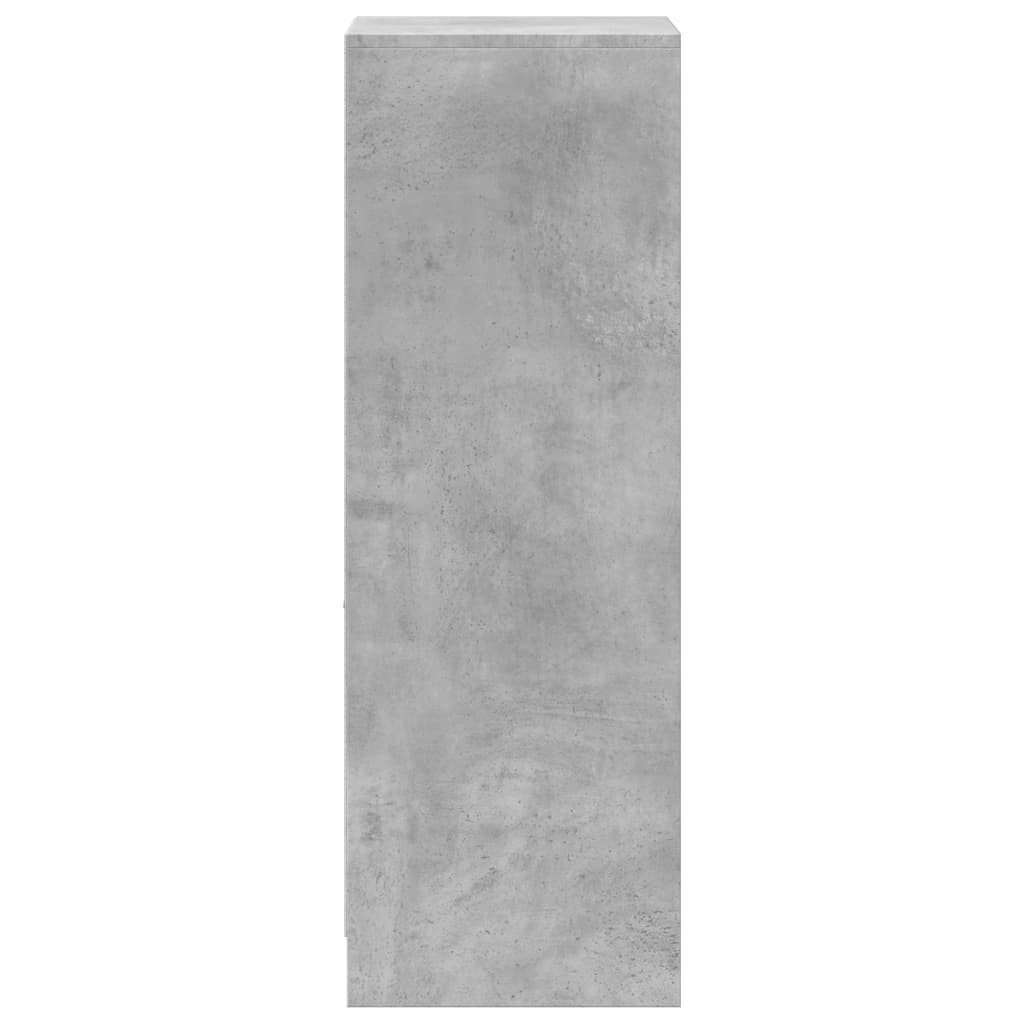 vidaXL Dulap cu LED, gri beton, 38x34x100 cm, lemn prelucrat vidaXL Dulap cu LED, gri beton, 38x34x100 cm, lemn prelucrat