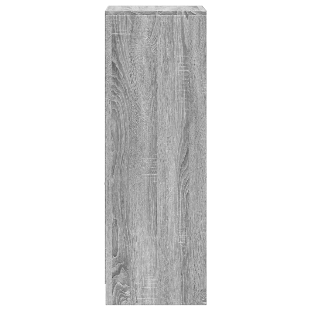 vidaXL Dulap cu LED, gri sonoma, 38x34x100 cm, lemn prelucrat vidaXL Dulap cu LED, gri sonoma, 38x34x100 cm, lemn prelucrat