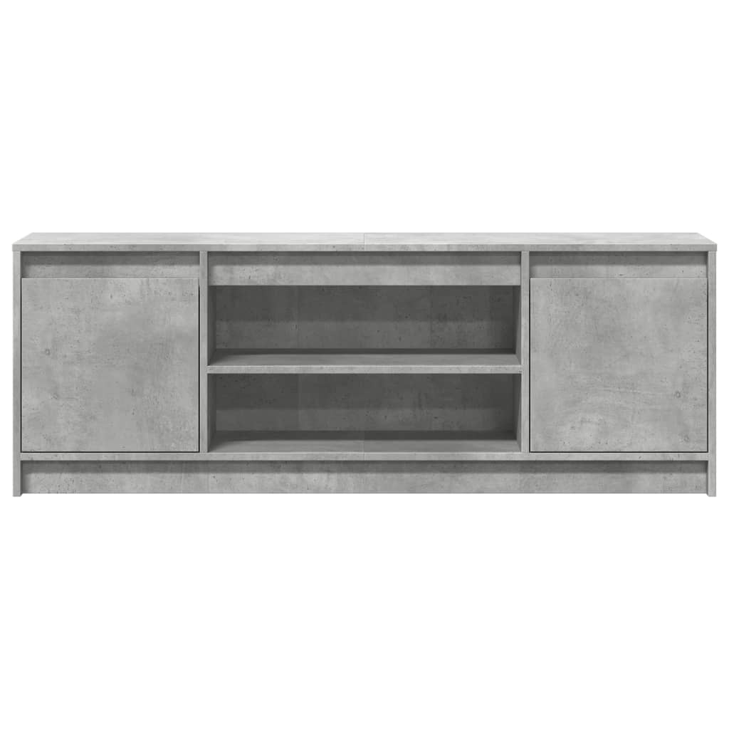 vidaXL Dulap TV cu LED, gri beton, 139,5x34x50 cm, lemn prelucrat