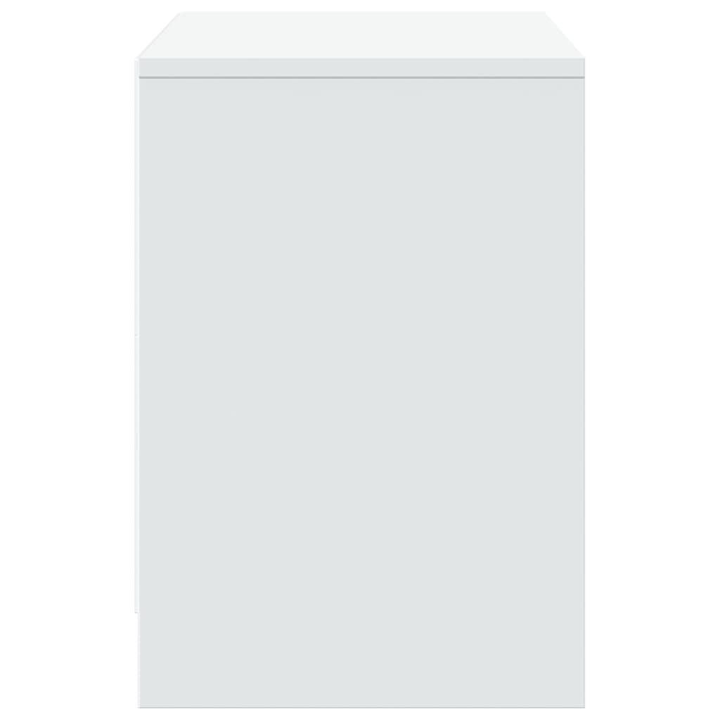 vidaXL Dulap TV cu LED, alb, 100x34x50 cm, lemn prelucrat