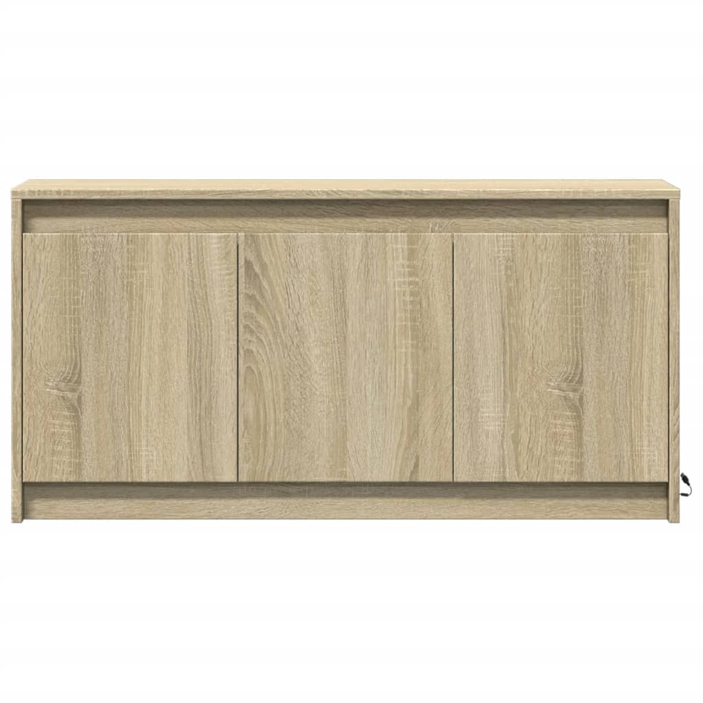 vidaXL Dulap TV cu LED, stejar sonoma, 100x34x50 cm, lemn prelucrat vidaXL Dulap TV cu LED, stejar sonoma, 100x34x50 cm, lemn prelucrat