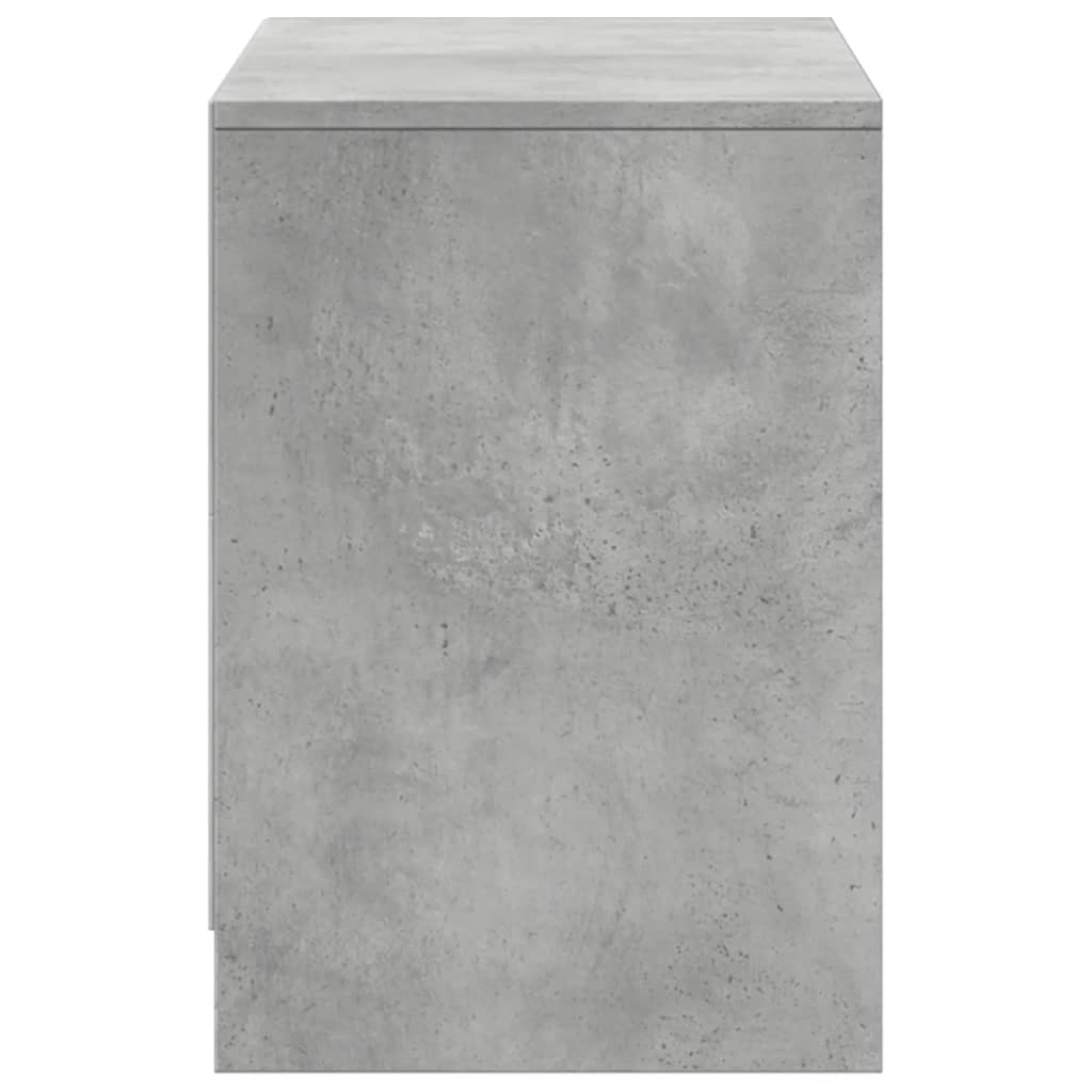 vidaXL Dulap TV cu LED, gri beton, 100x34x50 cm, lemn prelucrat