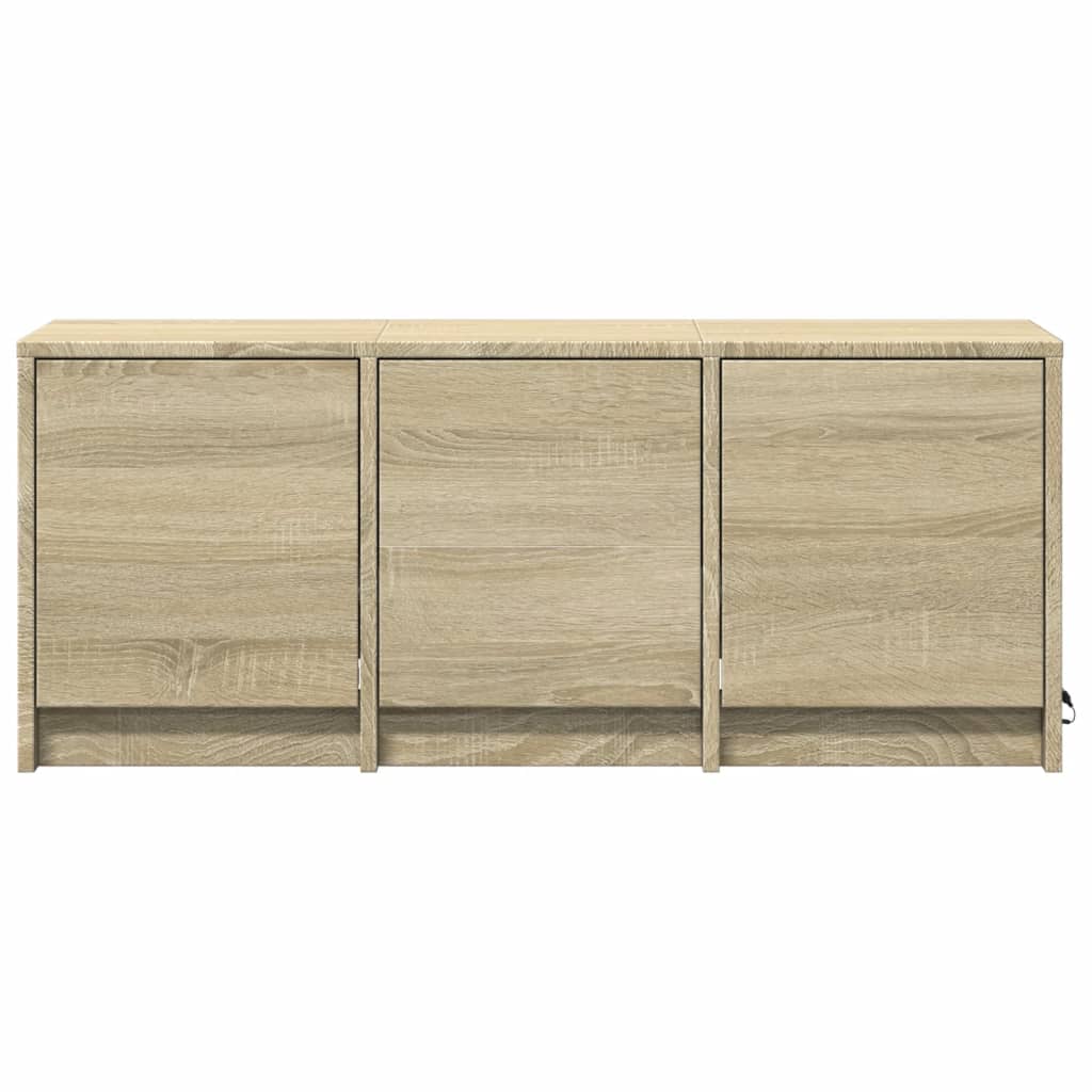 vidaXL Dulap TV cu LED, stejar sonoma, 97x34x40 cm, lemn prelucrat vidaXL Dulap TV cu LED, stejar sonoma, 97x34x40 cm, lemn prelucrat