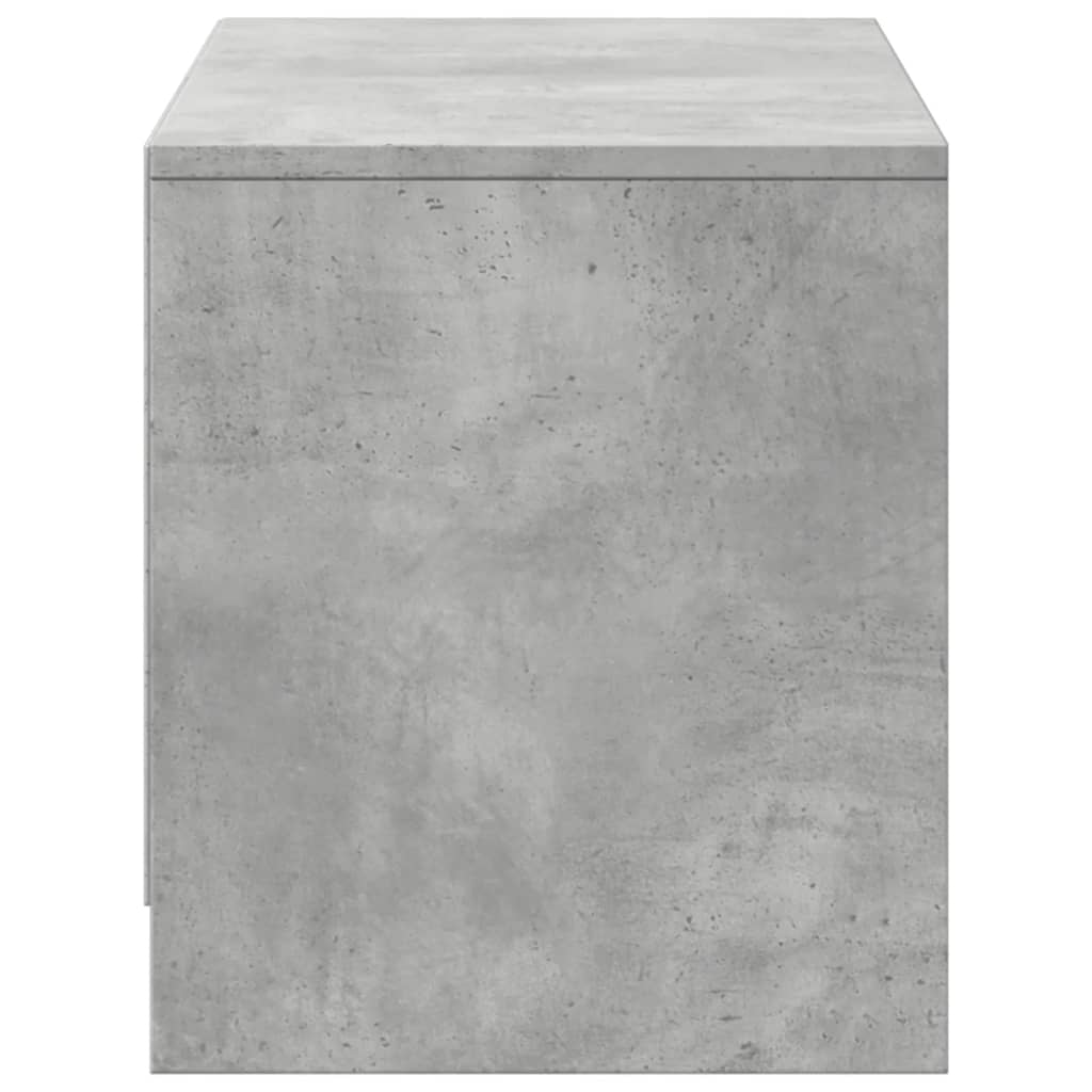 vidaXL Dulap TV cu LED, gri beton, 97x34x40 cm, lemn prelucrat