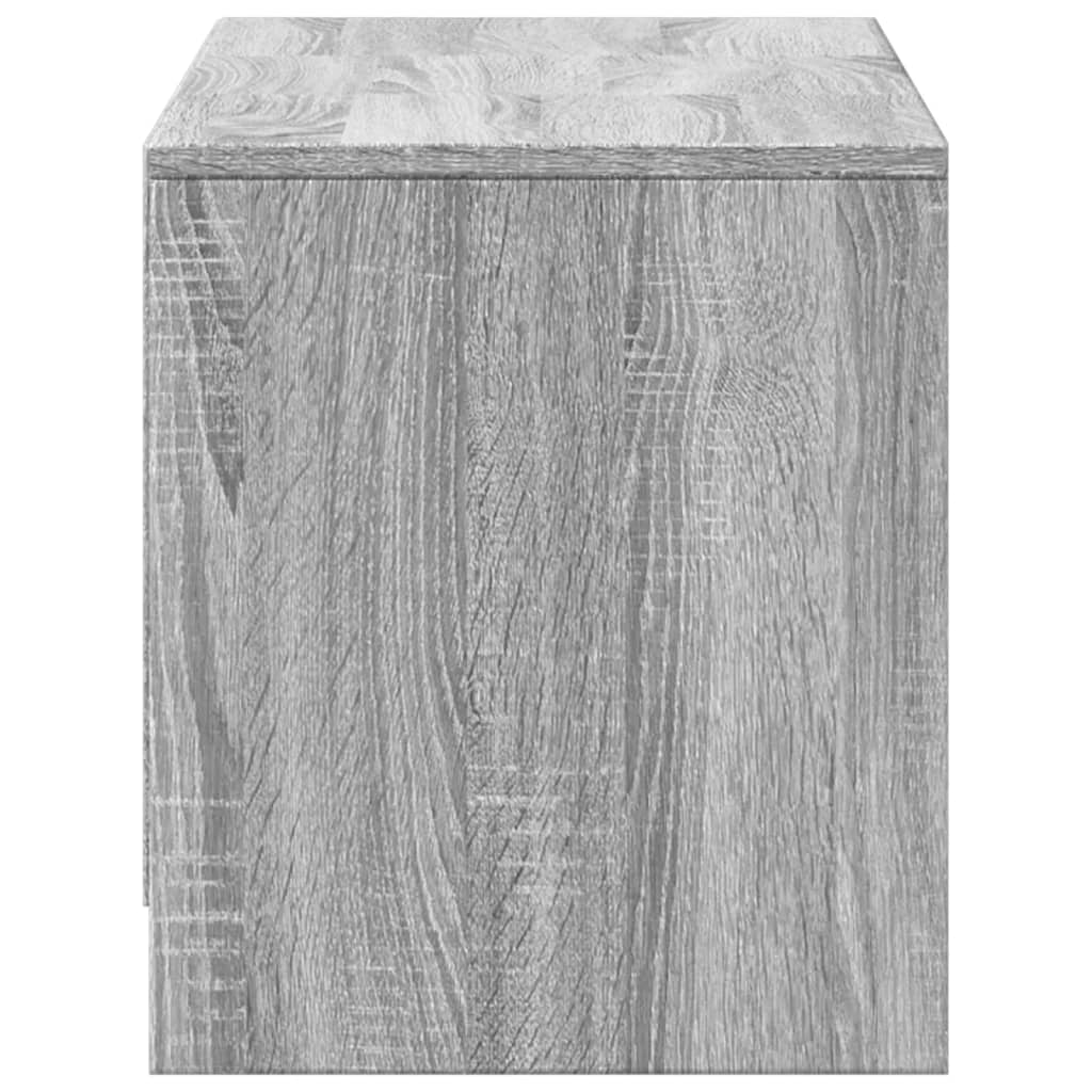 vidaXL Dulap TV cu LED, gri sonoma, 97x34x40 cm, lemn prelucrat