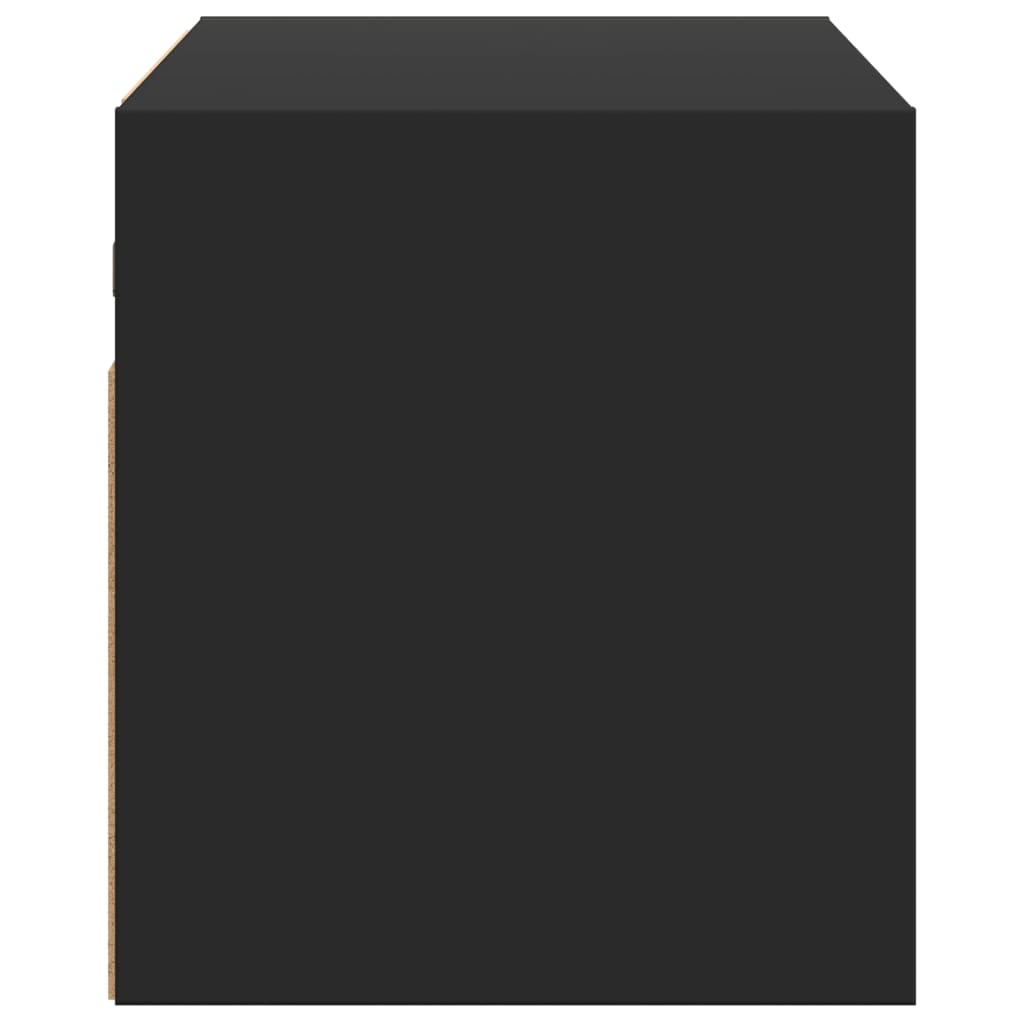 vidaXL Dulap TV de perete cu lumini LED negru 80x31x35 cm vidaXL Dulap TV de perete cu lumini LED negru 80x31x35 cm