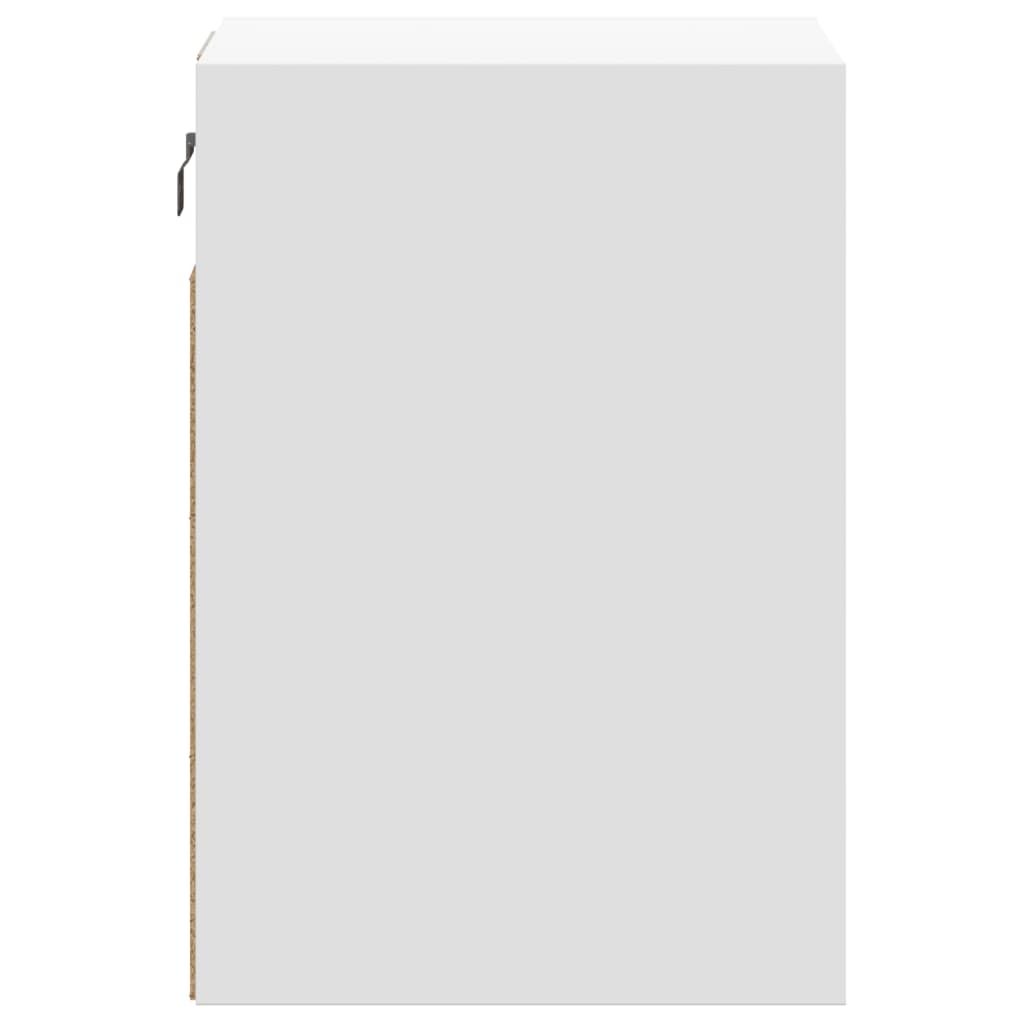vidaXL Comodă TV de perete cu lumini LED, alb, 41x31x45 cm vidaXL Comodă TV de perete cu lumini LED, alb, 41x31x45 cm