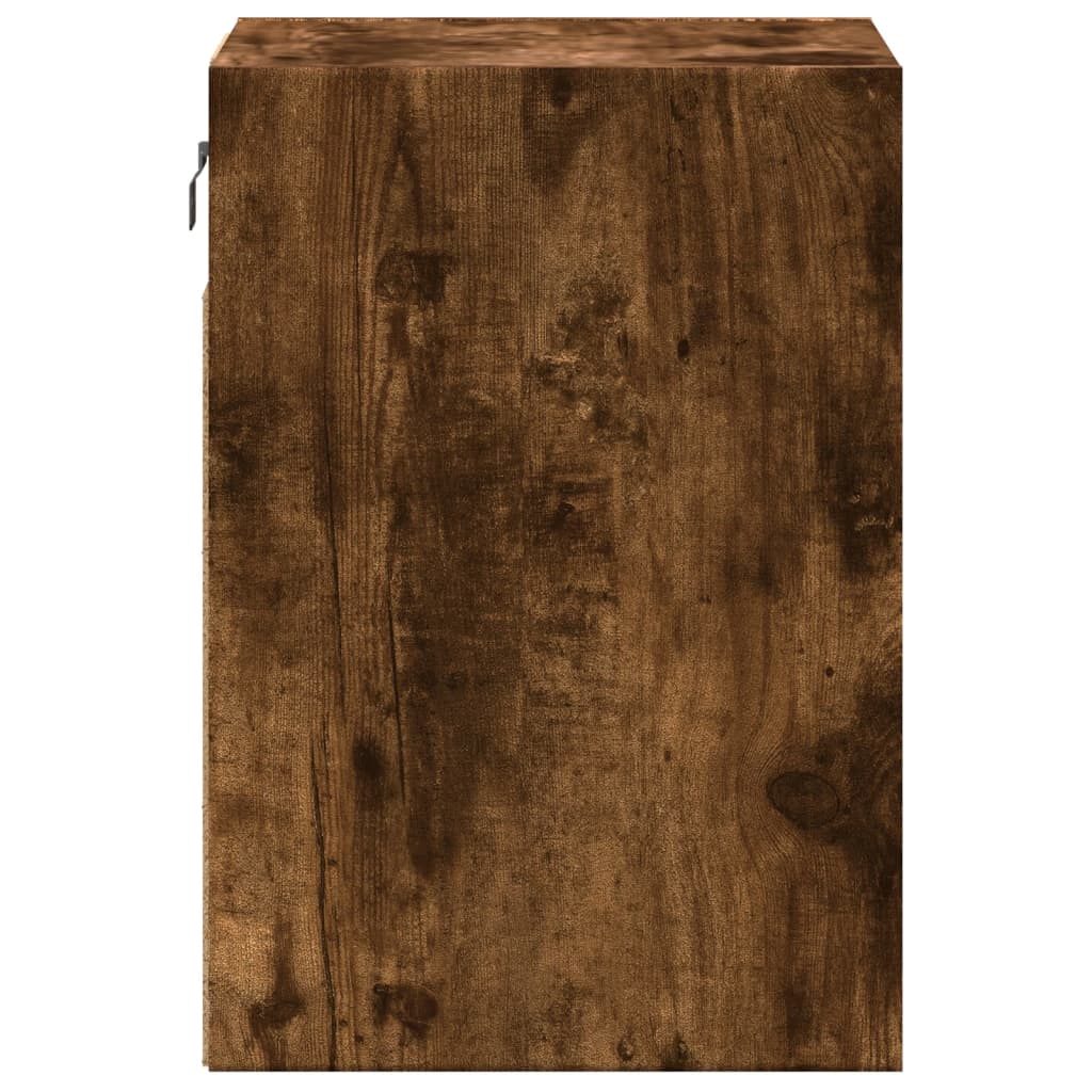 vidaXL Comodă TV de perete cu LED, 2 buc. stejar fumuriu, 41x31x45 cm vidaXL Comodă TV de perete cu LED, 2 buc. stejar fumuriu, 41x31x45 cm
