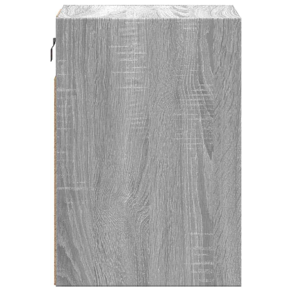 vidaXL Comodă TV de perete cu LED, 2 buc, gri sonoma, 41x31x45 cm vidaXL Comodă TV de perete cu LED, 2 buc, gri sonoma, 41x31x45 cm
