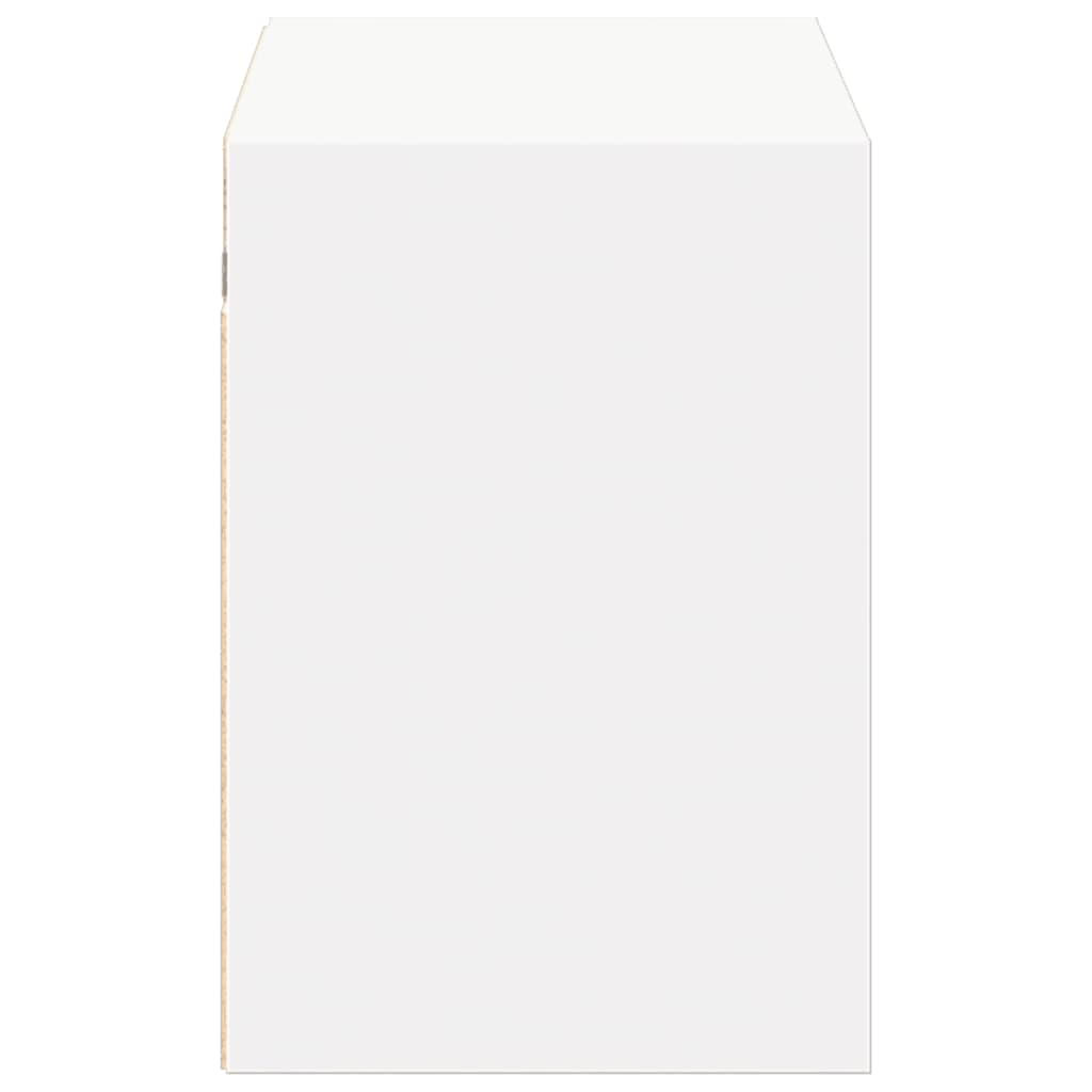 vidaXL Comodă TV de perete cu lumini LED, alb, 100x31x45 cm vidaXL Comodă TV de perete cu lumini LED, alb, 100x31x45 cm