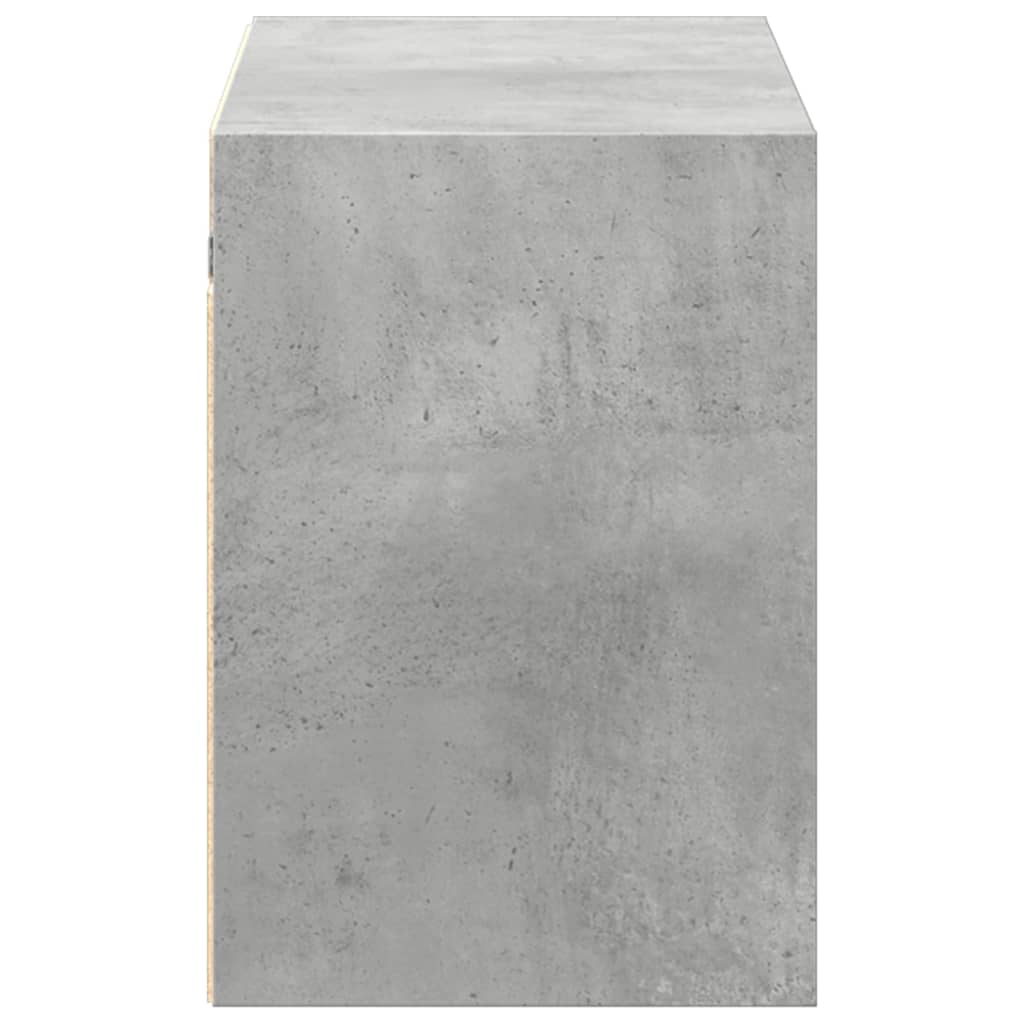 vidaXL Comodă TV de perete cu lumini LED, gri beton, 100x31x45 cm vidaXL Comodă TV de perete cu lumini LED, gri beton, 100x31x45 cm