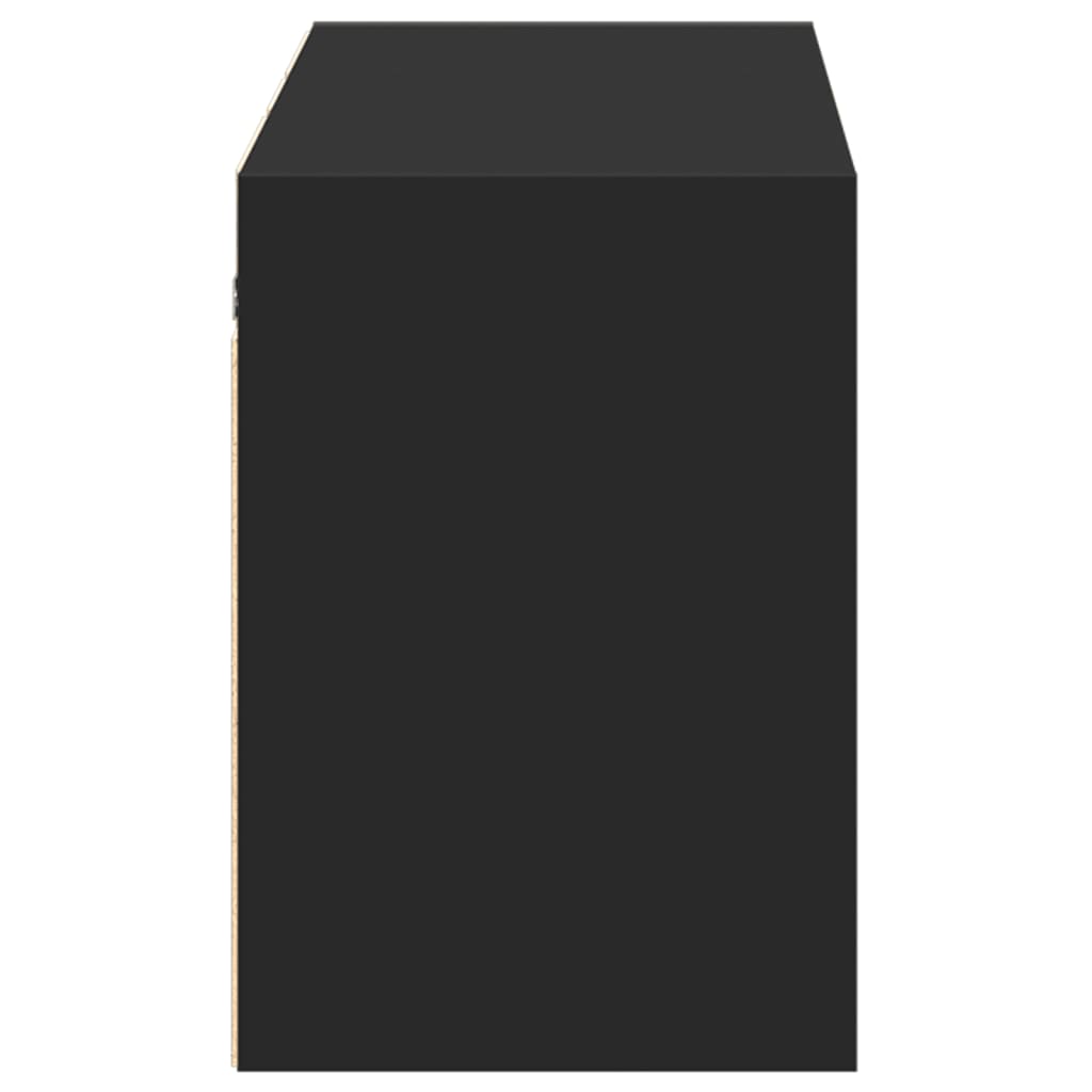 vidaXL Dulap TV de perete cu lumini LED negru 130x31x45 cm vidaXL Dulap TV de perete cu lumini LED negru 130x31x45 cm