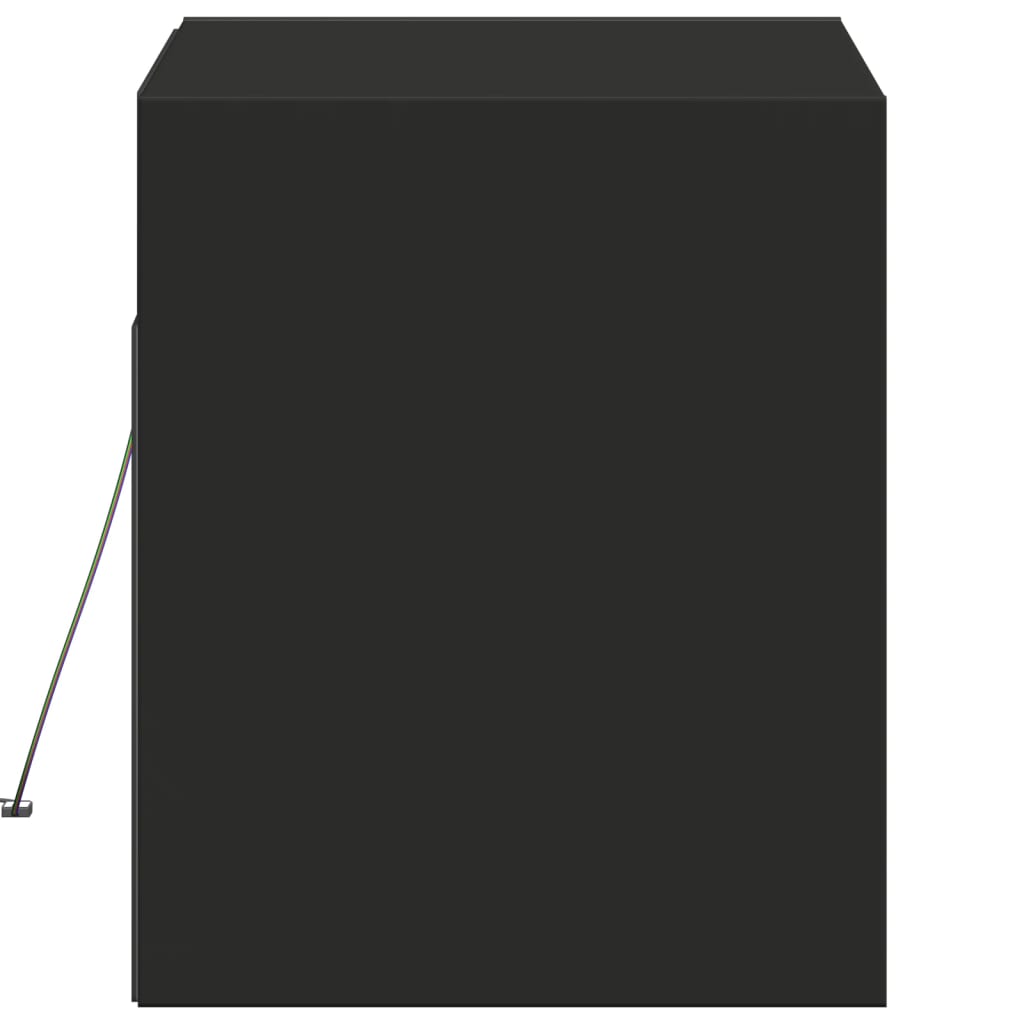 vidaXL Dulap TV de perete cu lumini LED negru 80x31x38 cm vidaXL Dulap TV de perete cu lumini LED negru 80x31x38 cm