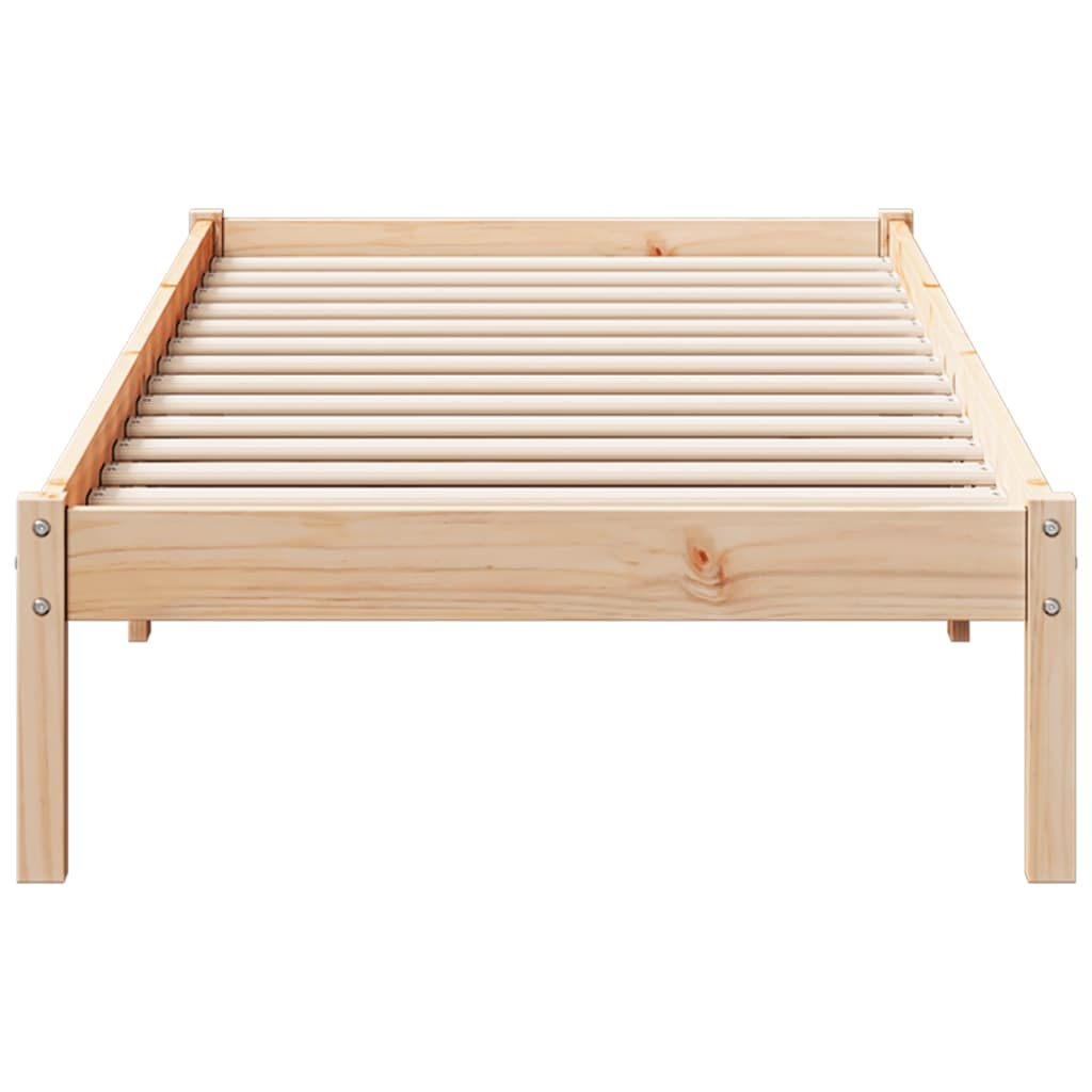 vidaXL Cadru de pat foarte lung fără saltea, 80x210 cm, lemn masiv pin vidaXL Cadru de pat foarte lung fără saltea, 80x210 cm, lemn masiv pin