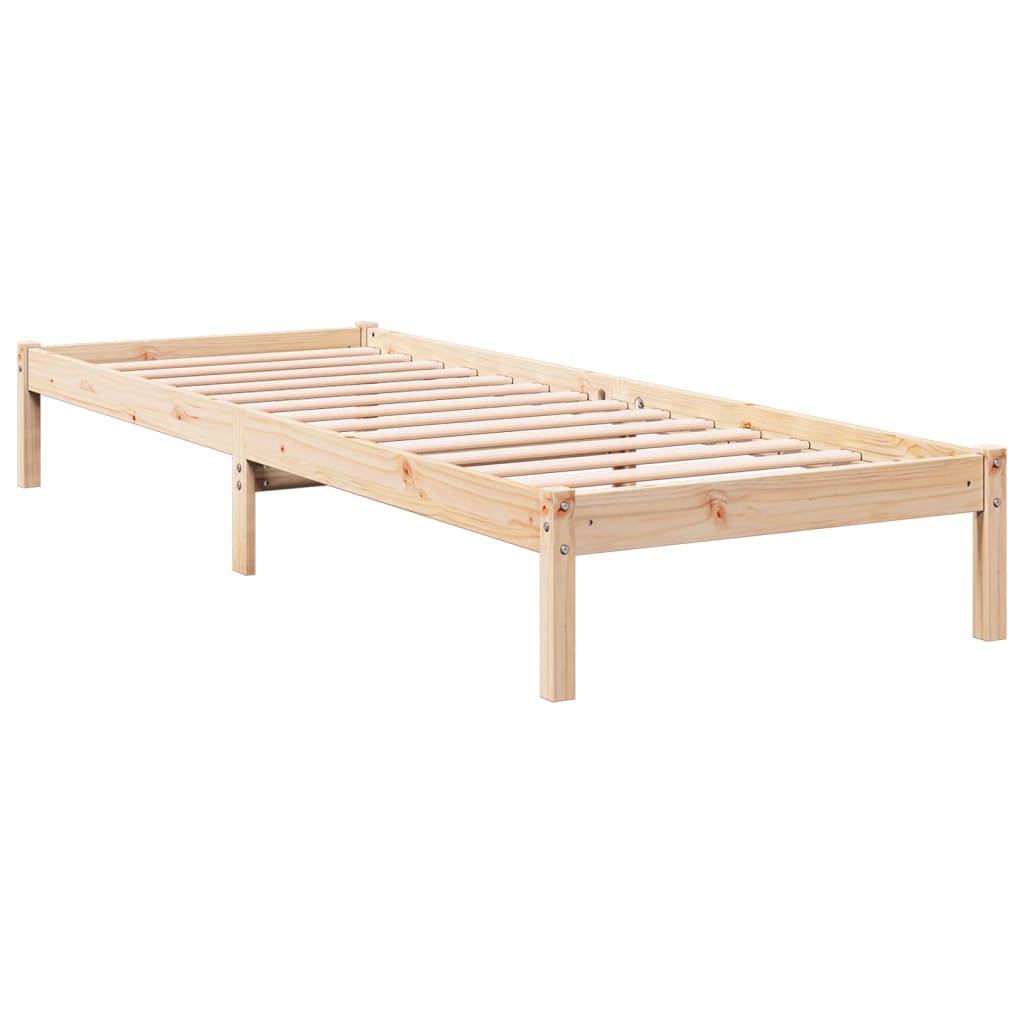vidaXL Cadru de pat foarte lung fără saltea, 90x210 cm, lemn masiv pin vidaXL Cadru de pat foarte lung fără saltea, 90x210 cm, lemn masiv pin