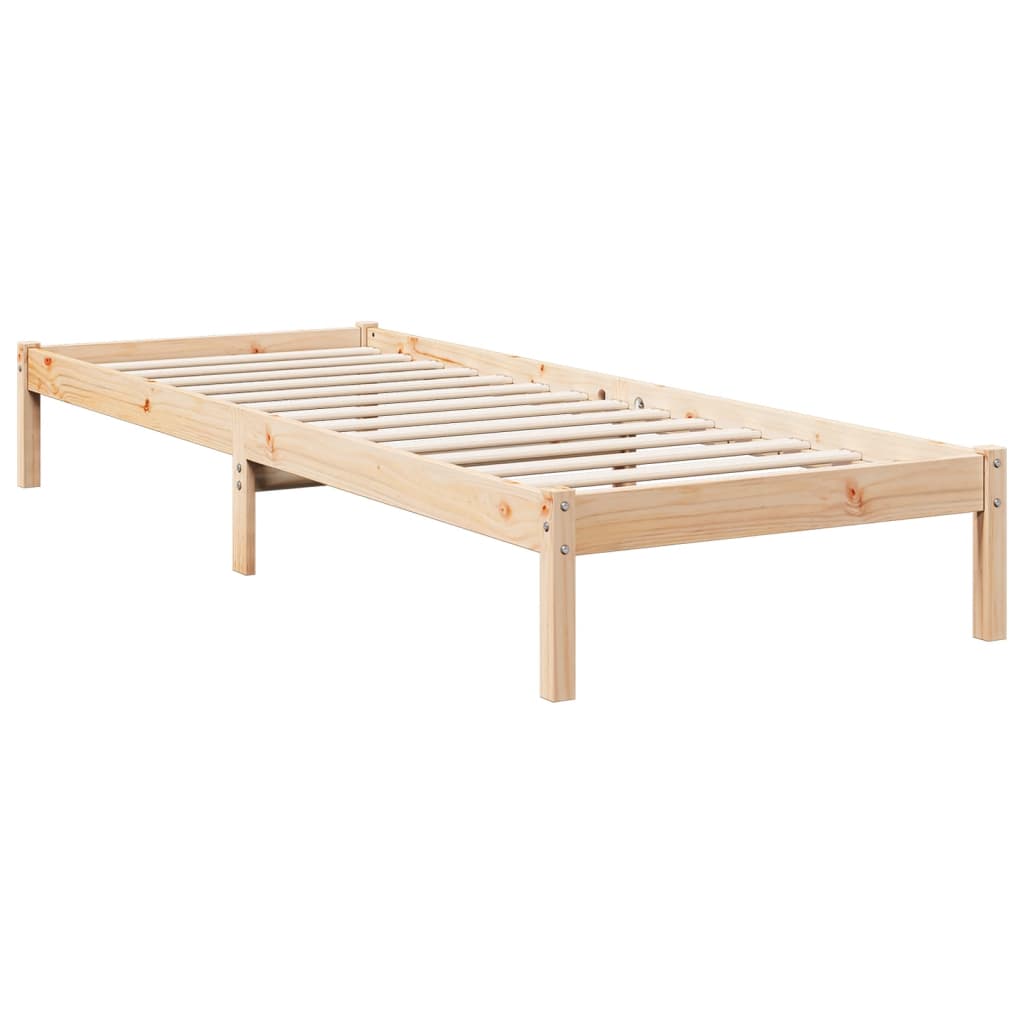 vidaXL Cadru de pat foarte lung fără saltea, 80x220 cm, lemn masiv pin vidaXL Cadru de pat foarte lung fără saltea, 80x220 cm, lemn masiv pin