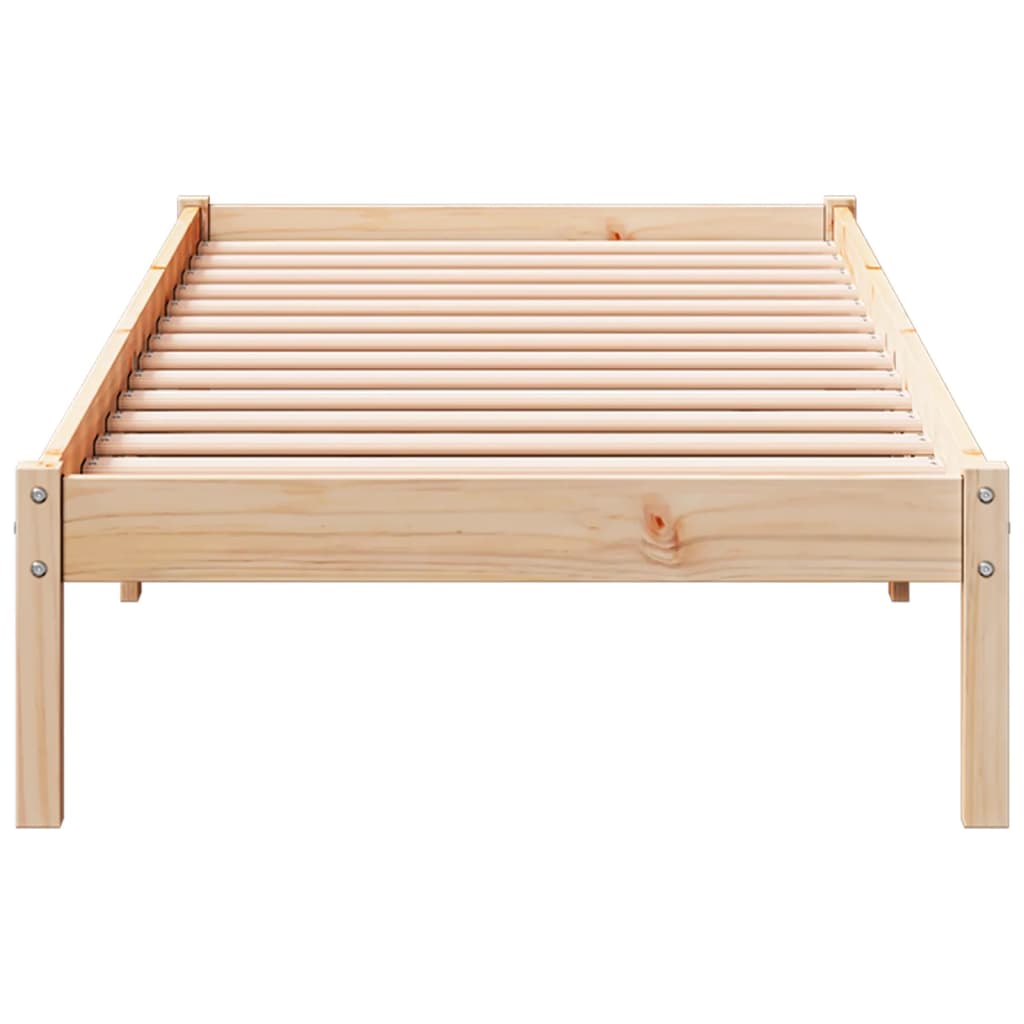 vidaXL Cadru de pat foarte lung fără saltea, 90x220 cm, lemn masiv pin vidaXL Cadru de pat foarte lung fără saltea, 90x220 cm, lemn masiv pin
