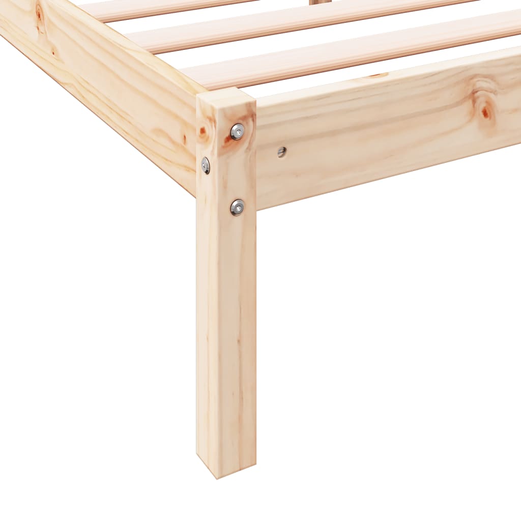 vidaXL Cadru de pat foarte lung fără saltea, 90x220 cm, lemn masiv pin vidaXL Cadru de pat foarte lung fără saltea, 90x220 cm, lemn masiv pin