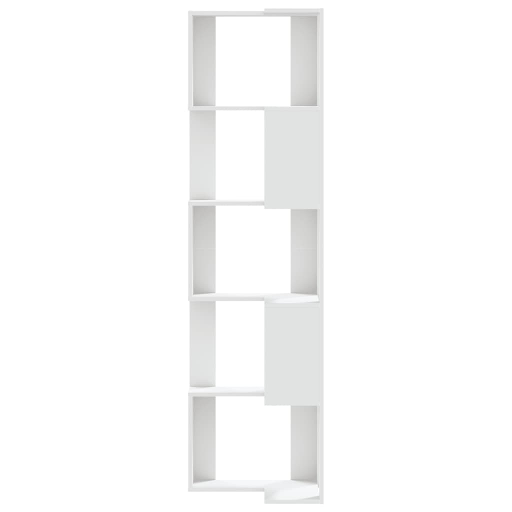 vidaXL Bibliotecă 5 niveluri alb 50x50x179cm lemn prelucrat vidaXL Bibliotecă 5 niveluri alb 50x50x179cm lemn prelucrat