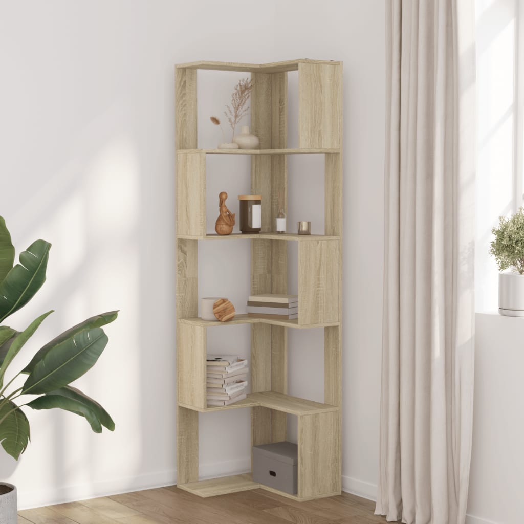 vidaXL Bibliotecă 5 niveluri stejar sonoma 50x50x179cm lemn prelucrat vidaXL Bibliotecă 5 niveluri stejar sonoma 50x50x179cm lemn prelucrat