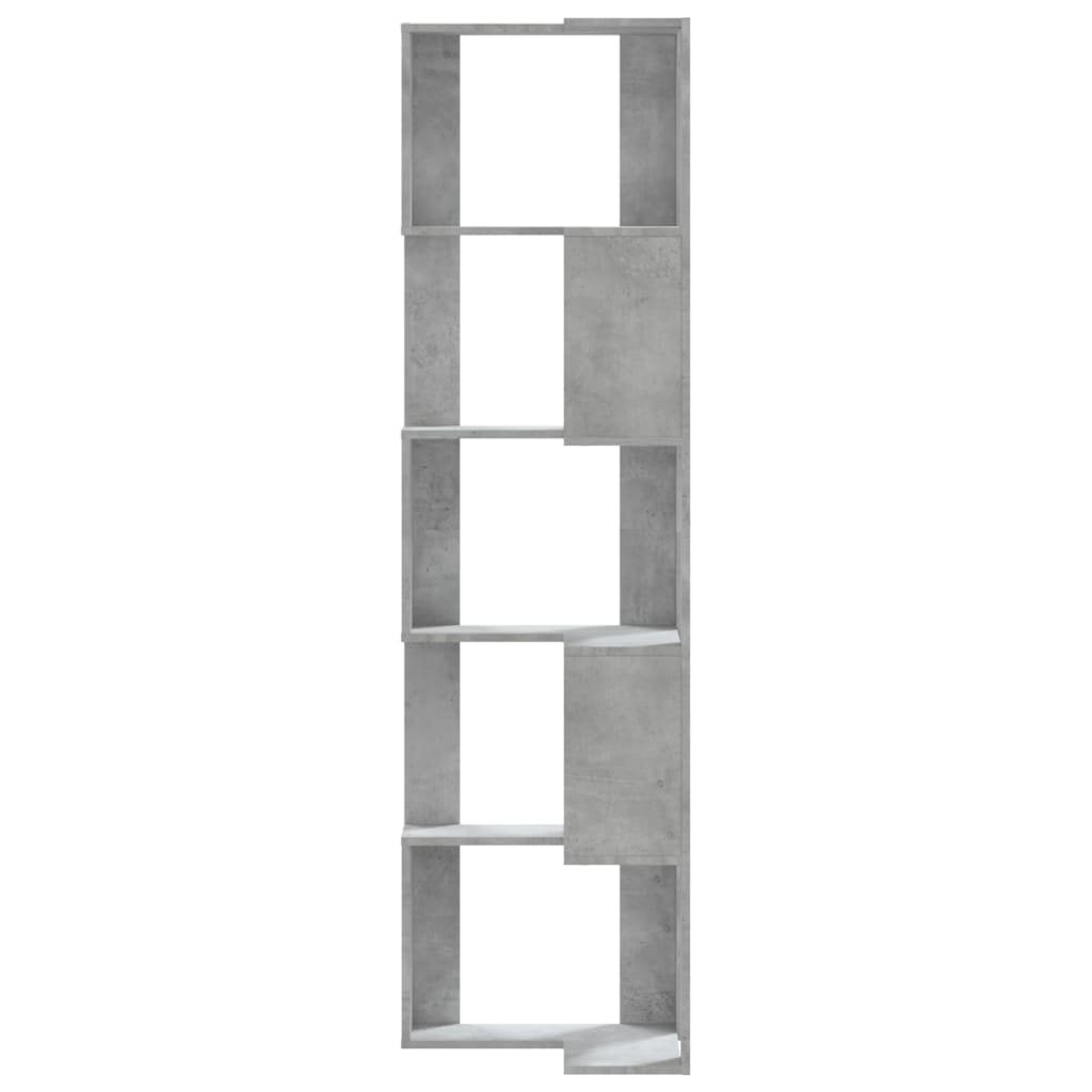 vidaXL Bibliotecă 5 niveluri gri beton 50x50x179cm lemn prelucrat vidaXL Bibliotecă 5 niveluri gri beton 50x50x179cm lemn prelucrat