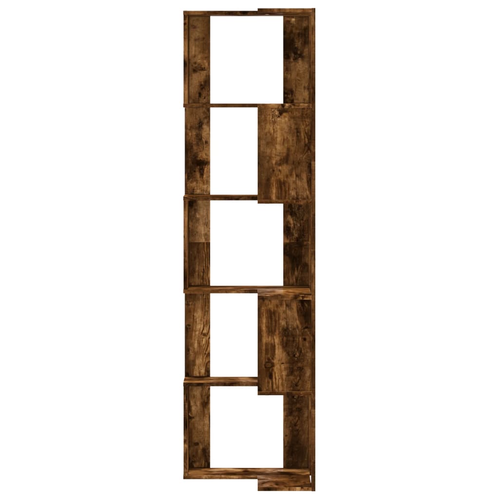vidaXL Bibliotecă 5 niveluri stejar fumuriu 50x50x179cm lemn prelucrat vidaXL Bibliotecă 5 niveluri stejar fumuriu 50x50x179cm lemn prelucrat