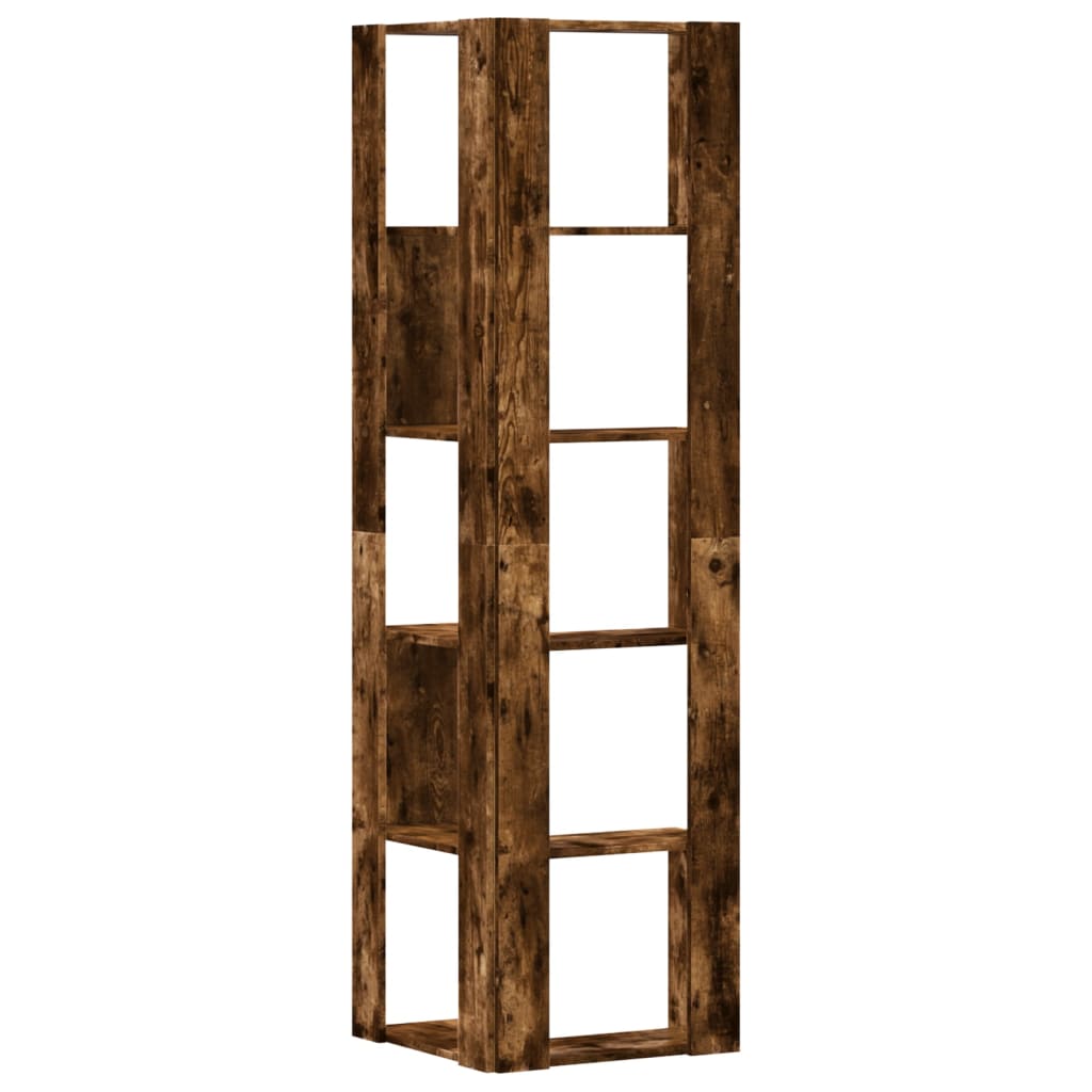 vidaXL Bibliotecă 5 niveluri stejar fumuriu 50x50x179cm lemn prelucrat vidaXL Bibliotecă 5 niveluri stejar fumuriu 50x50x179cm lemn prelucrat