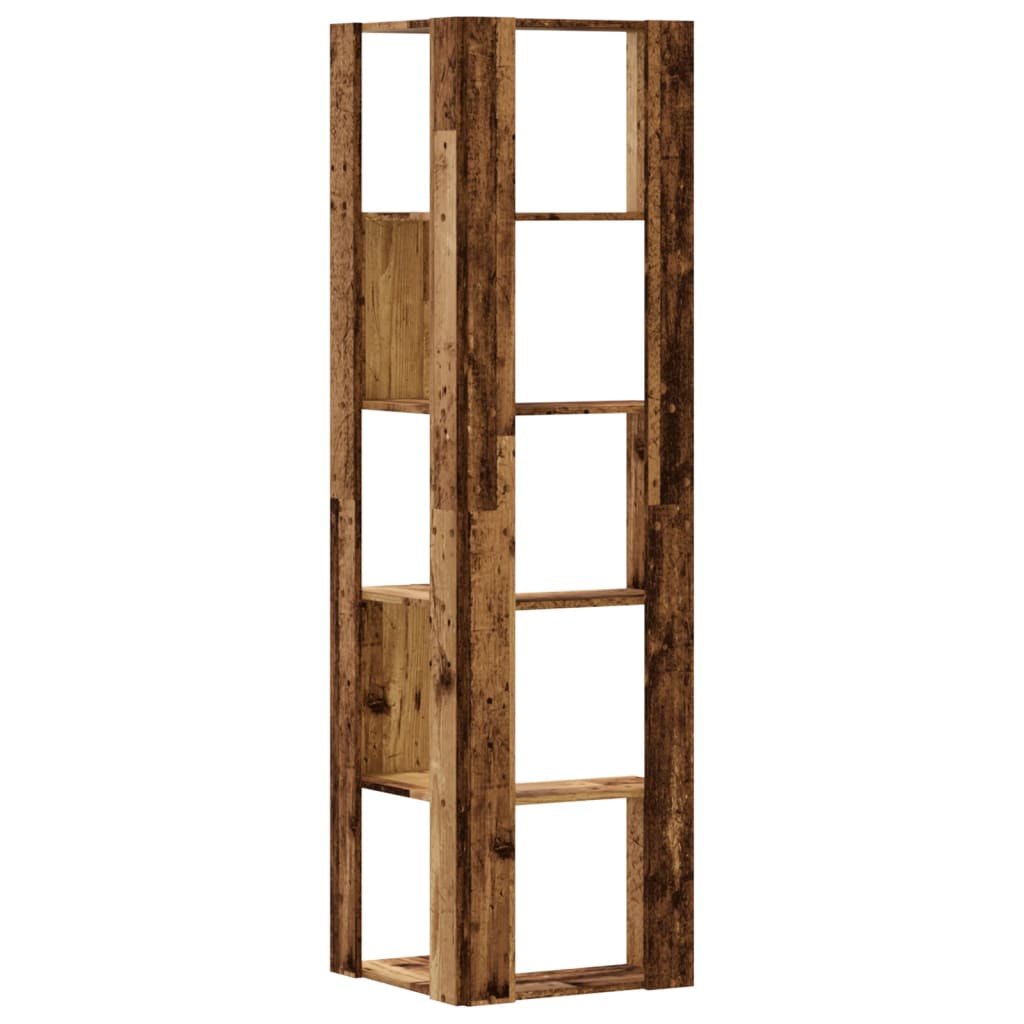 vidaXL Bibliotecă 5 niveluri lemn vechi 50x50x179cm lemn prelucrat vidaXL Bibliotecă 5 niveluri lemn vechi 50x50x179cm lemn prelucrat